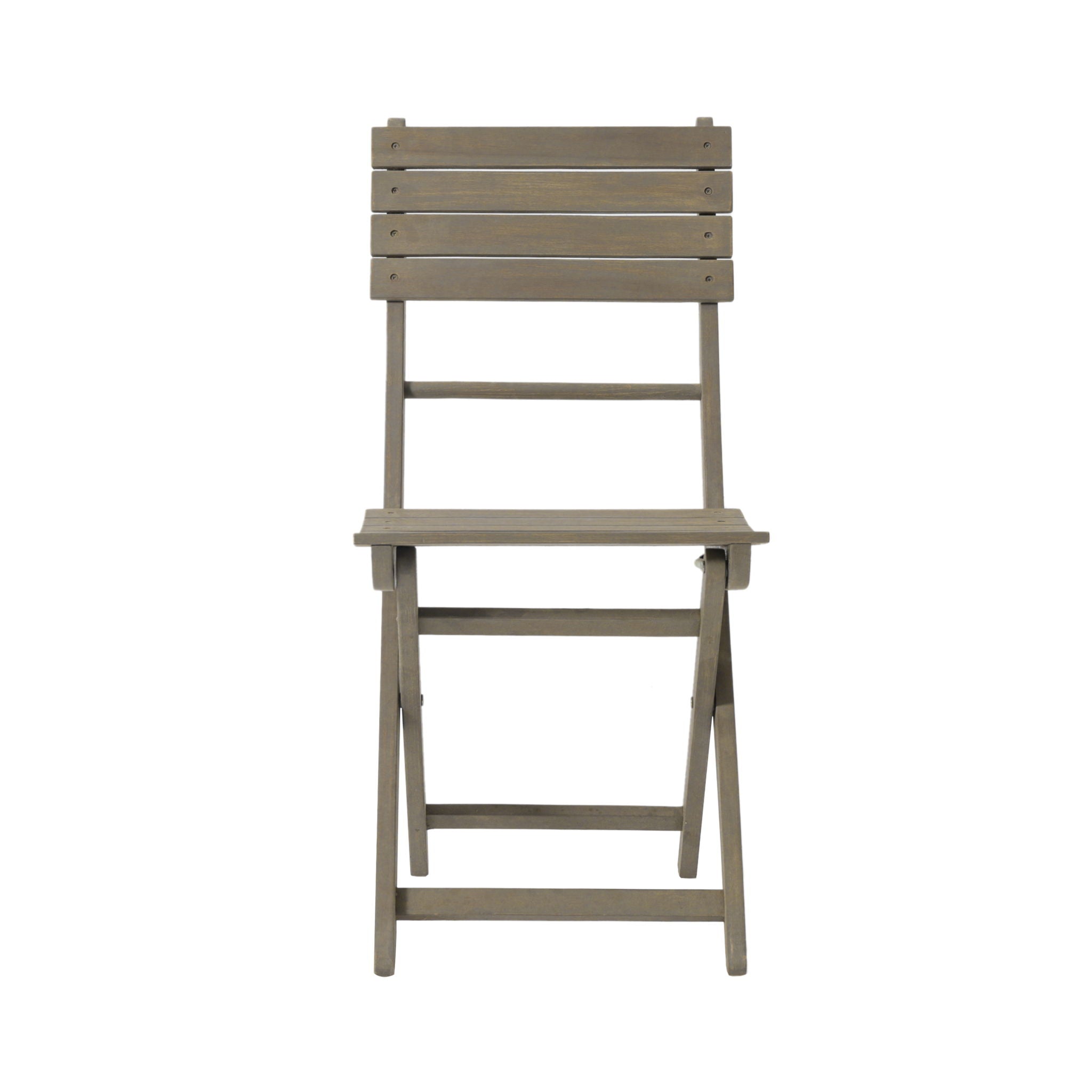 Outdoor 3 Piece Half Round Folding Bistro Set