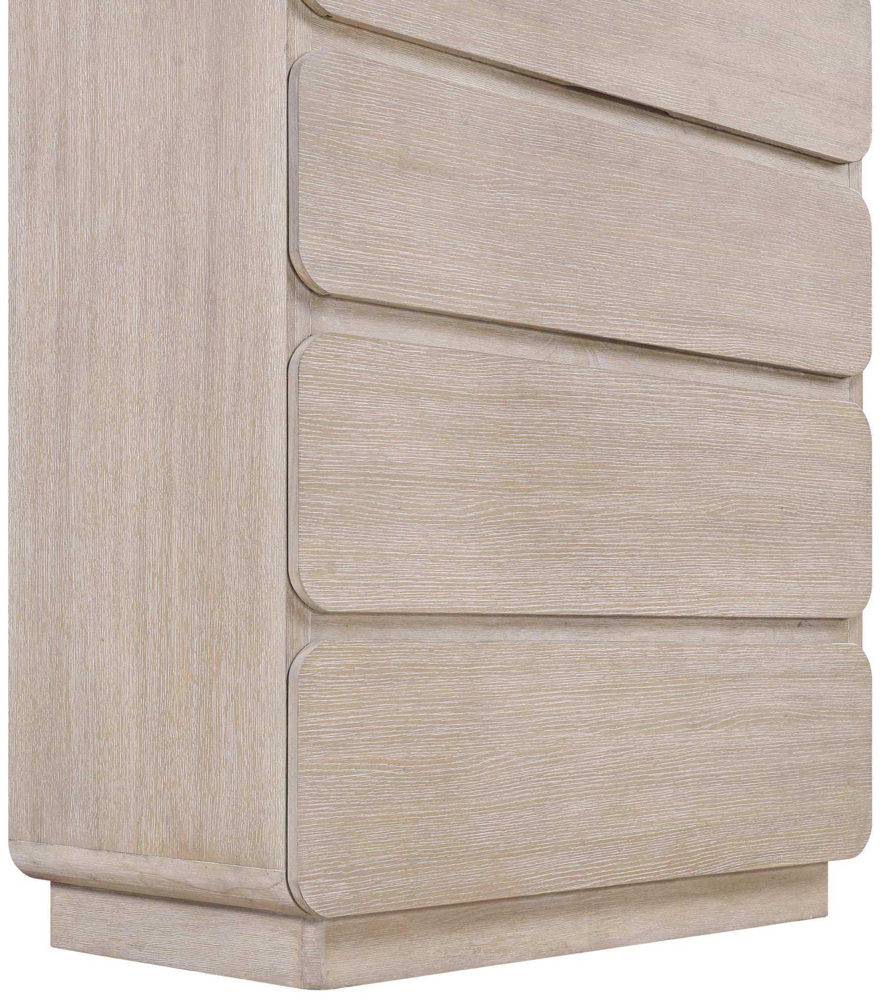 Adagio - Solid Wood And Oak Veneer Chest - Natural
