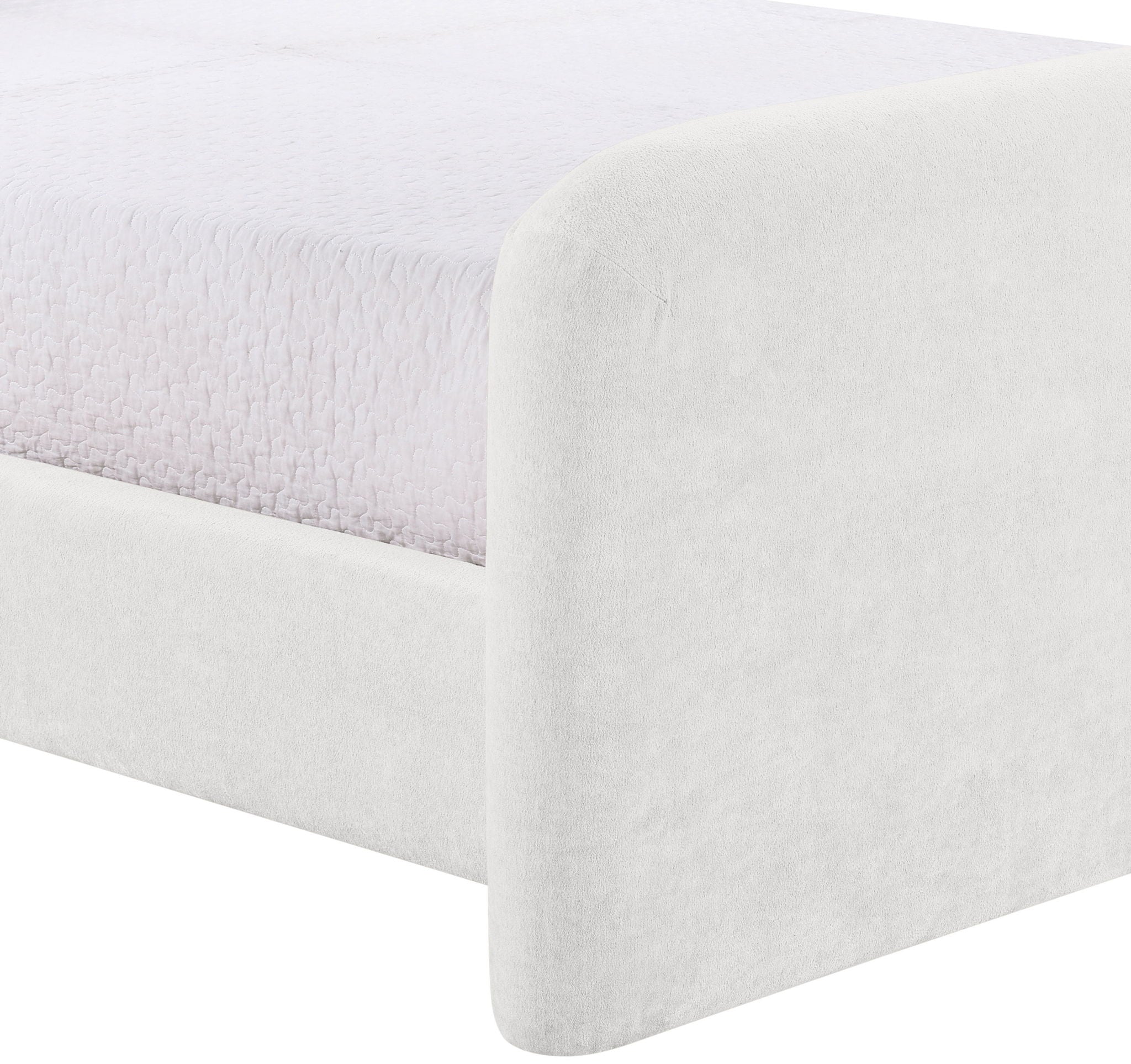 Fira - Chenille Fabric Upholstered Bed