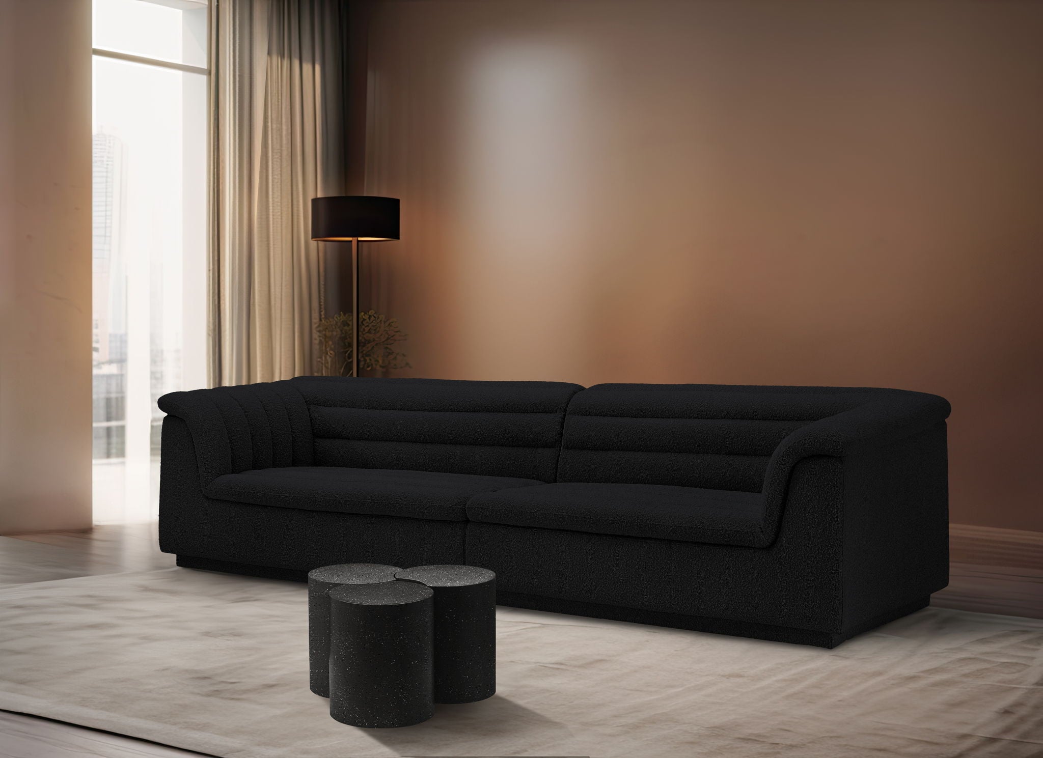 Dimple - 3 Piece Modular Coffee Table - Terazzo Finish