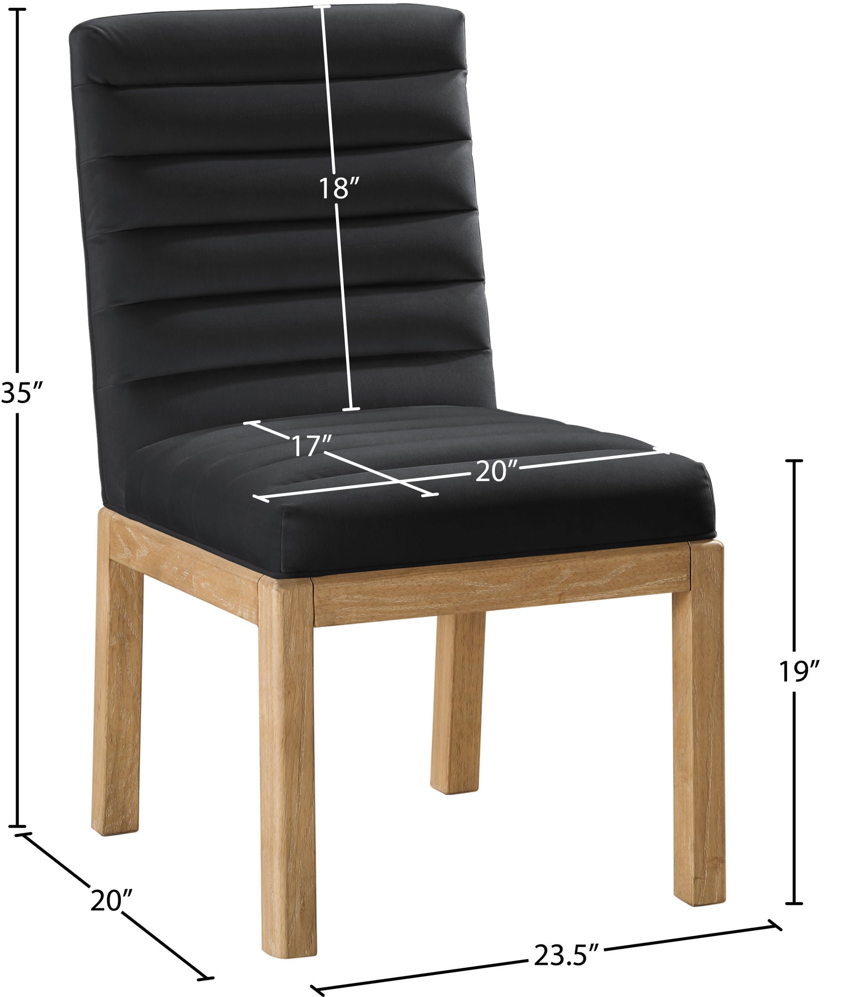 Evelyn - Dining Chair With Natural Legs