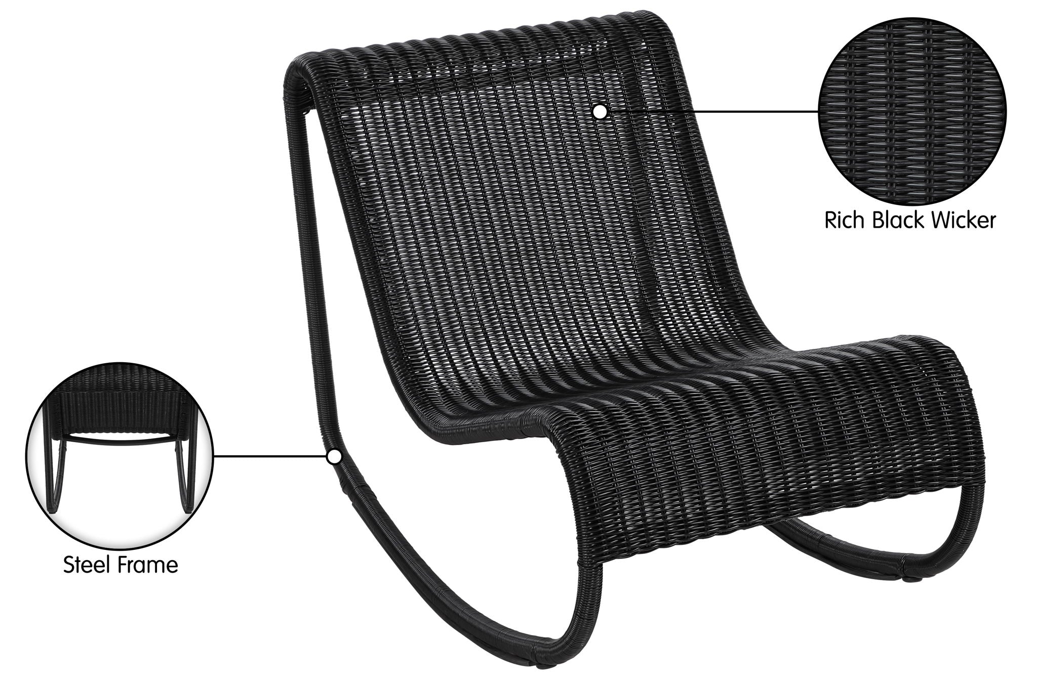 Antigua - Wicker Outdoor Patio Rocking Chair
