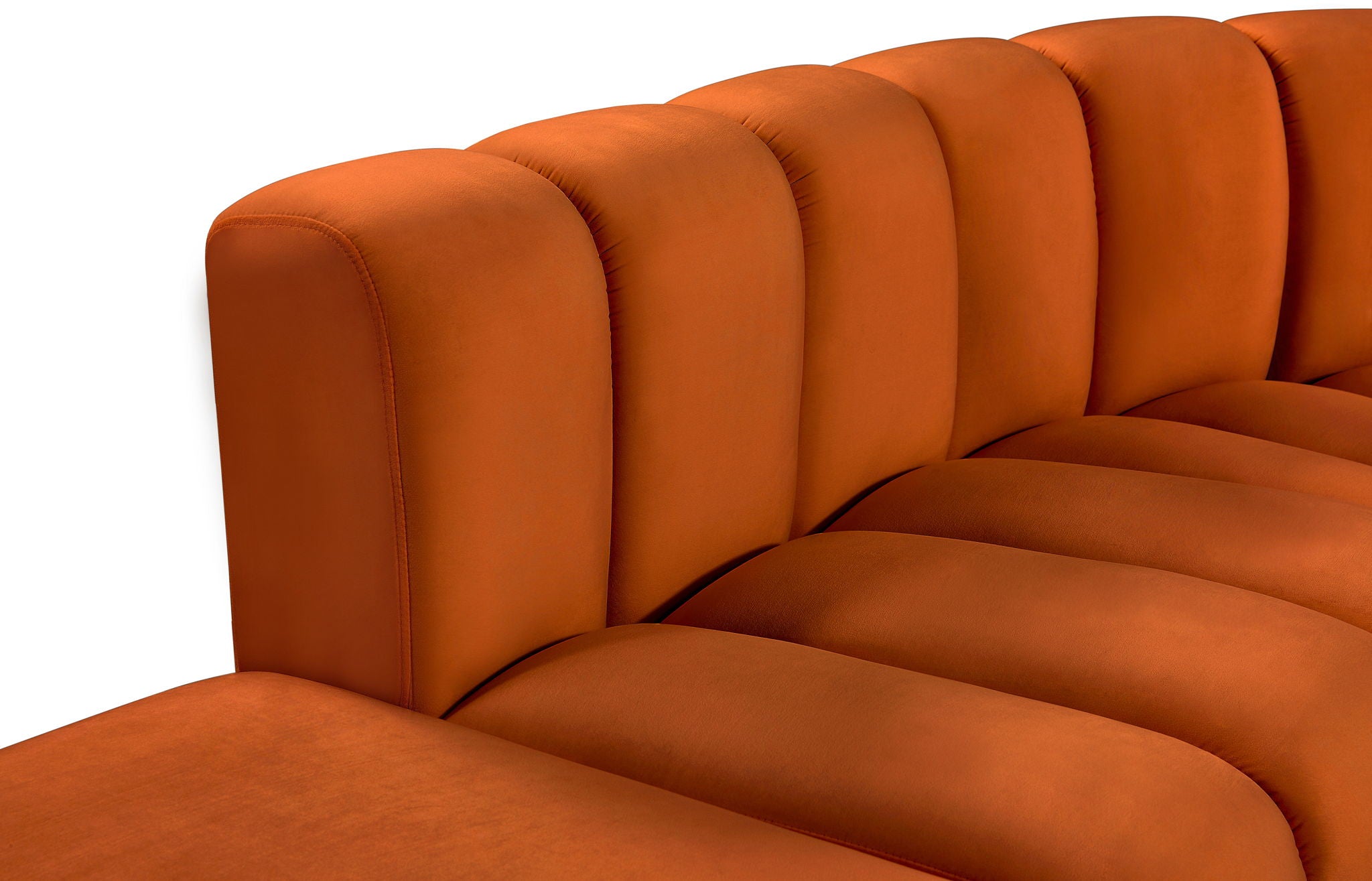 Arc - Velvet 6 Piece Corner Modular Sofa