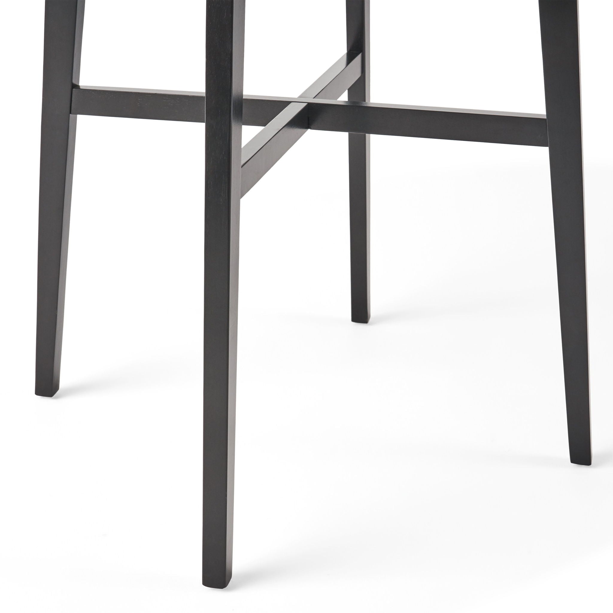 Modern Bar Height Dining Table, Rubberwood Legs And Laminate Table Top