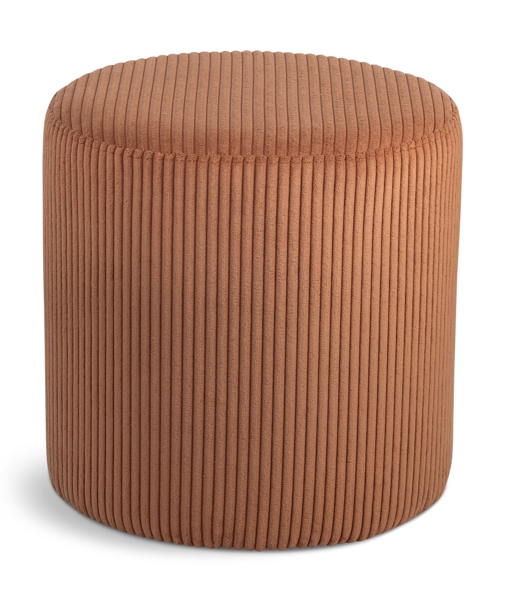 Roy - Round Microsuede Ottoman / Stool