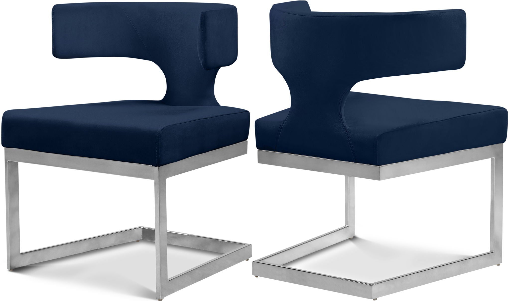 Alexandra - Dining Chair with Chrome Legs