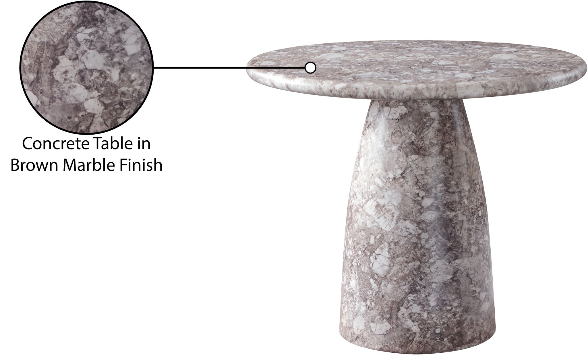 Cosenza - Round Concrete Dining Table