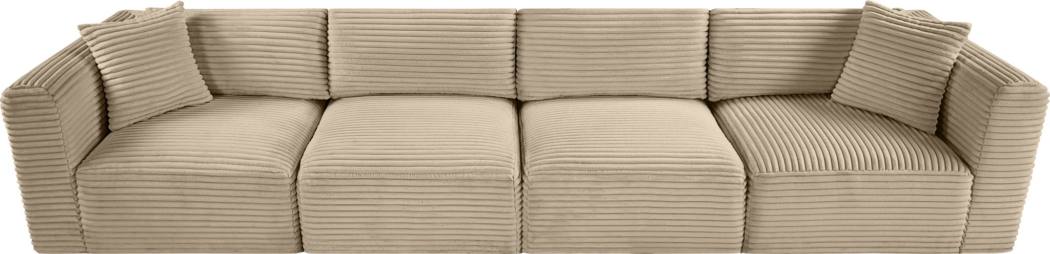 Shaggy - Fabric 4 Seat Modular Sofa