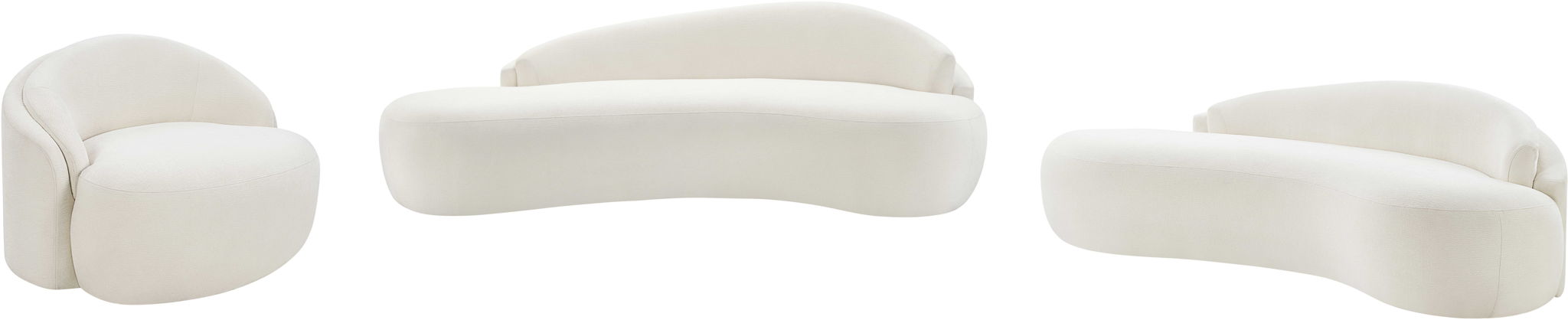 Caspian - Chenille Fabric Upholstered Loveseat