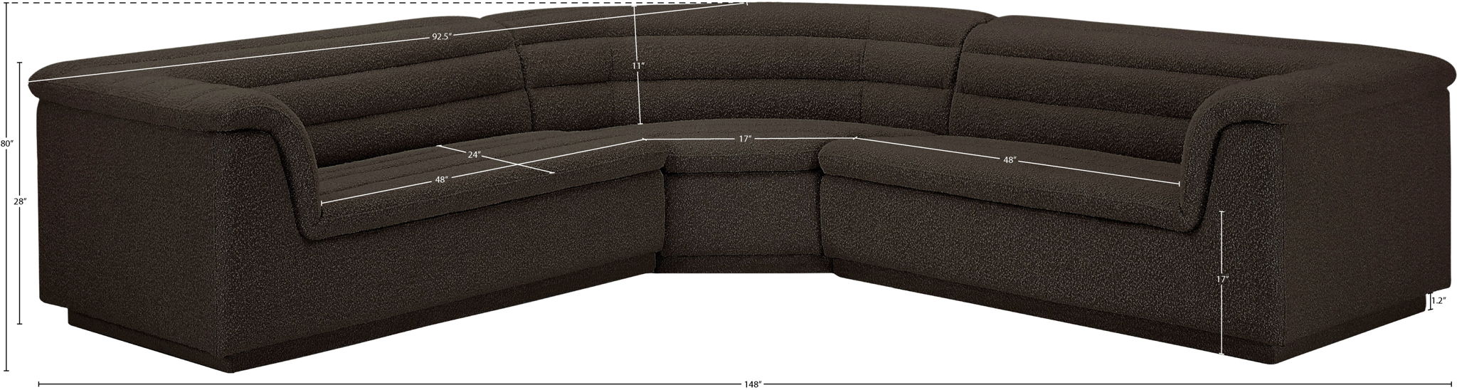Cascade - Boucle Modular Sectional
