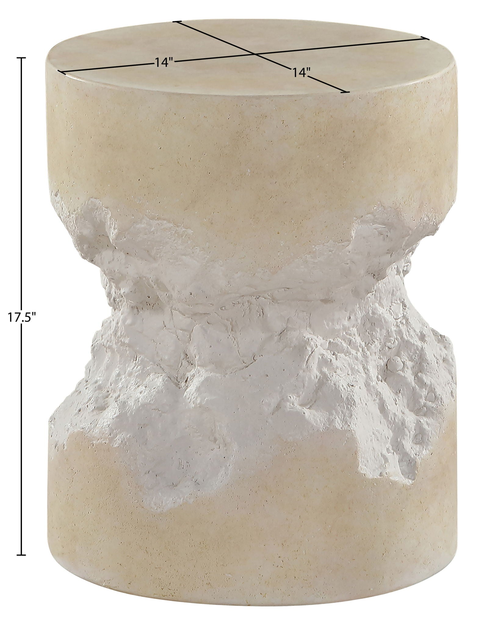 Naturae - Indoor/Outdoor End/Side Table - Beige
