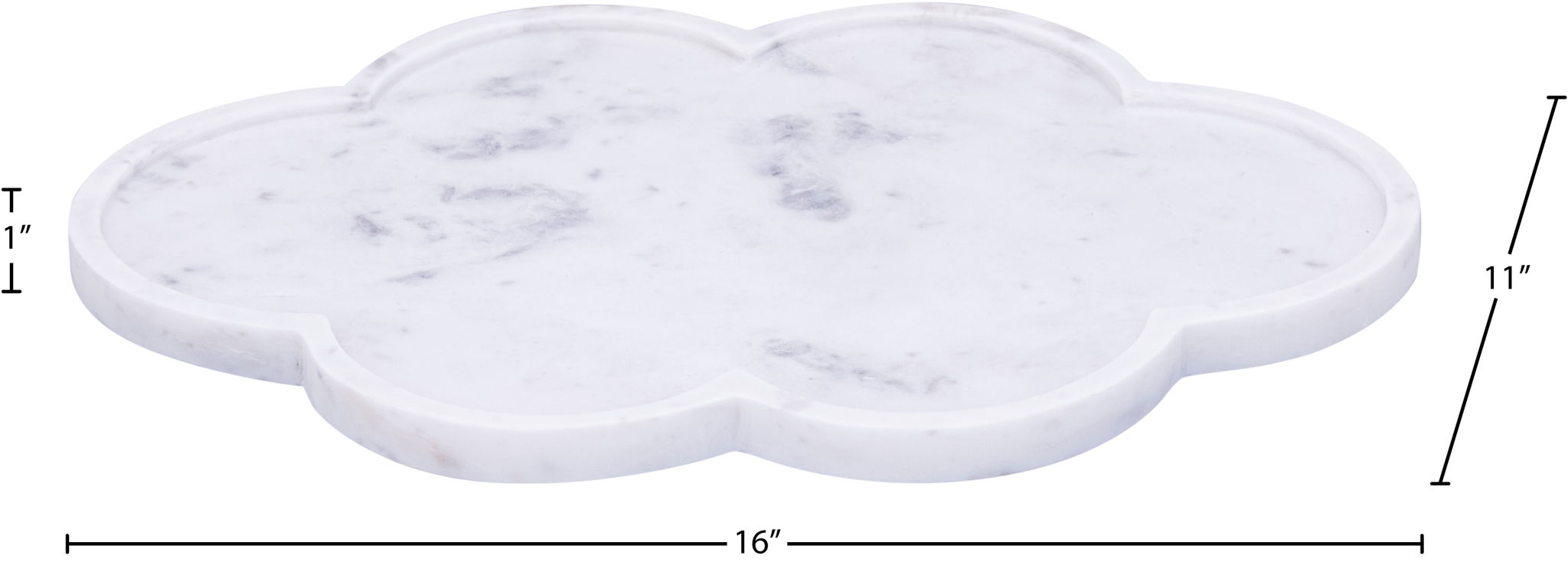 Rimini - Marble Clover Shaped Tray