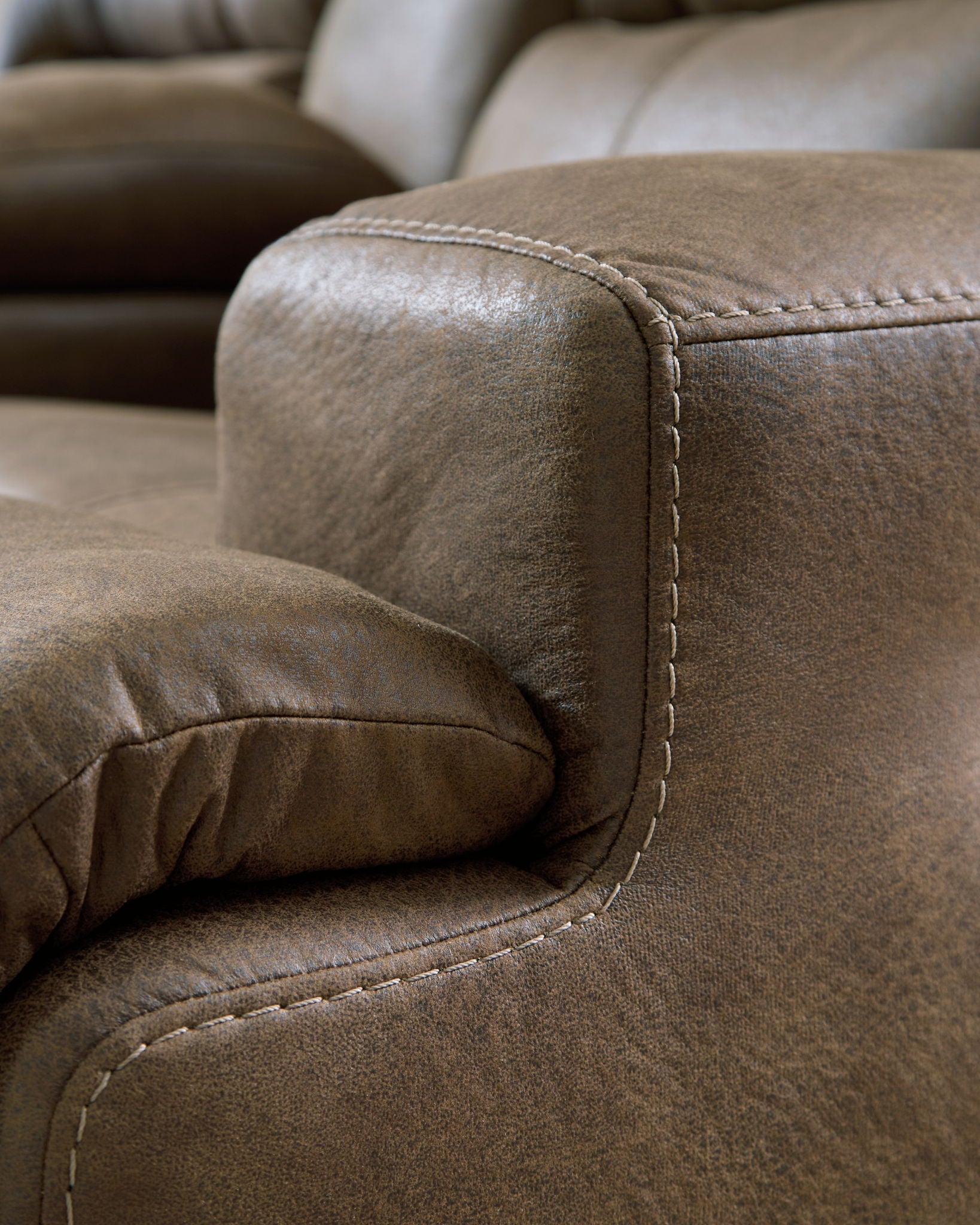 Beckley Place - Power Recliner With Adjustable Headrest - Earth