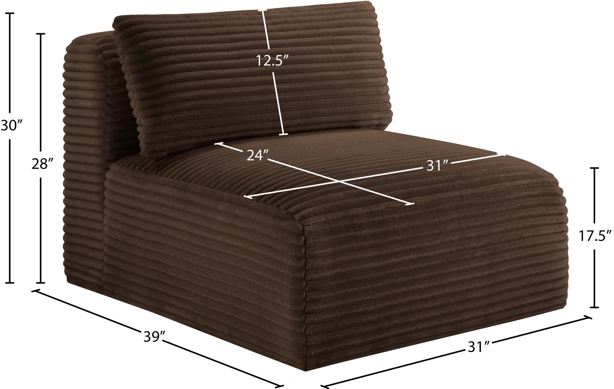 Shaggy - Armless Chair