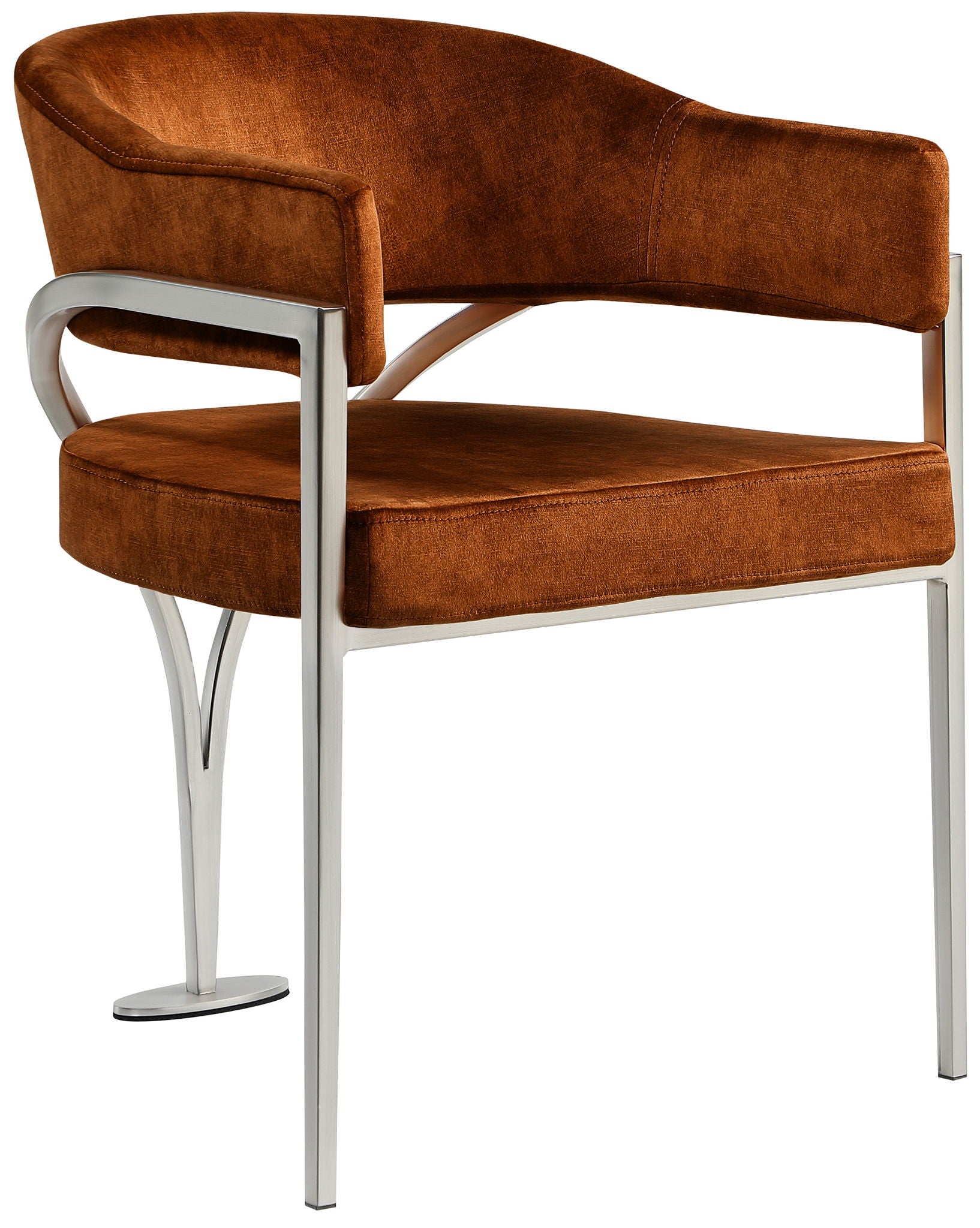 Madelyn - Dining Chair (Set of 2) - Brushed Chrome