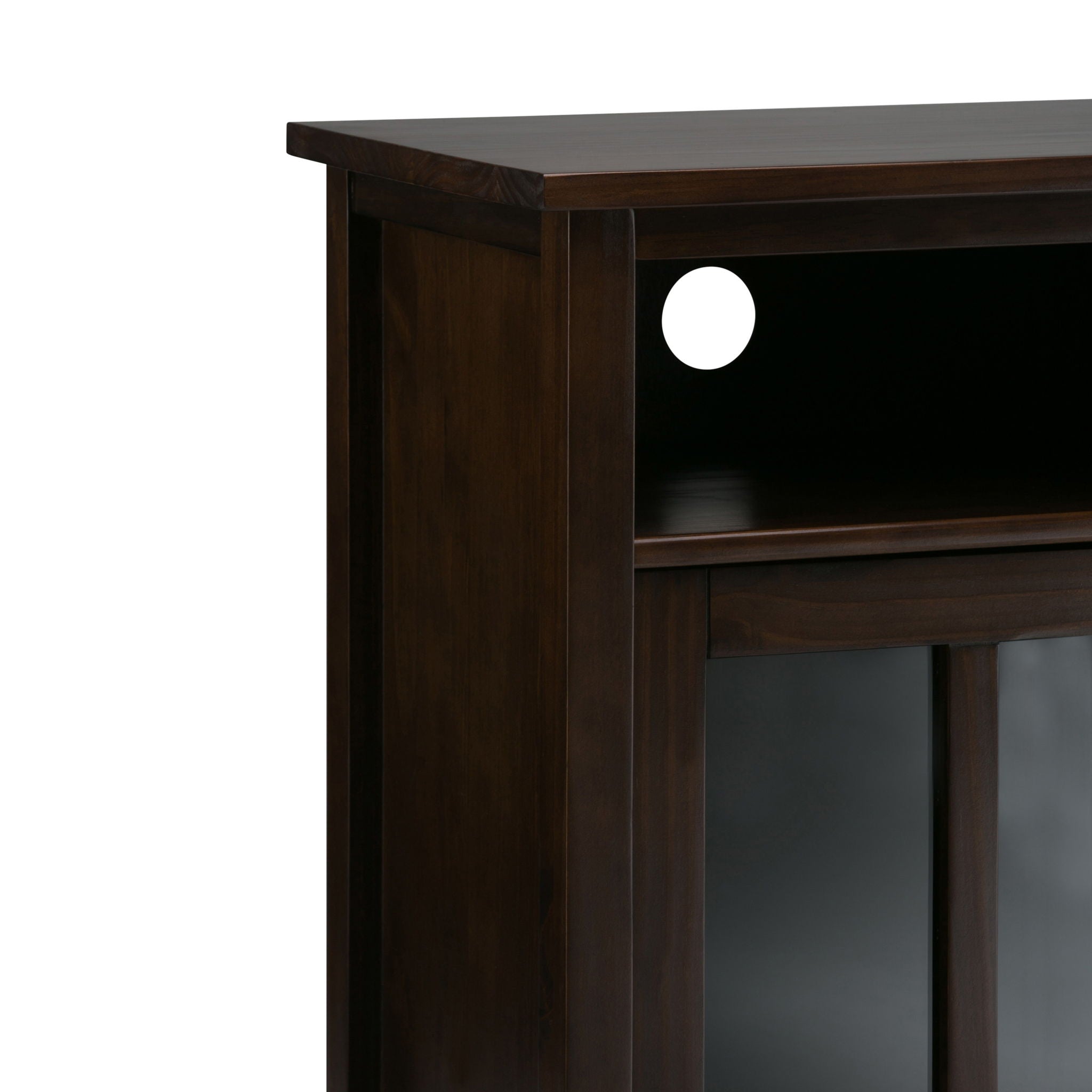 Warm Shaker - Handcrafted Medium Storage Media Cabinet