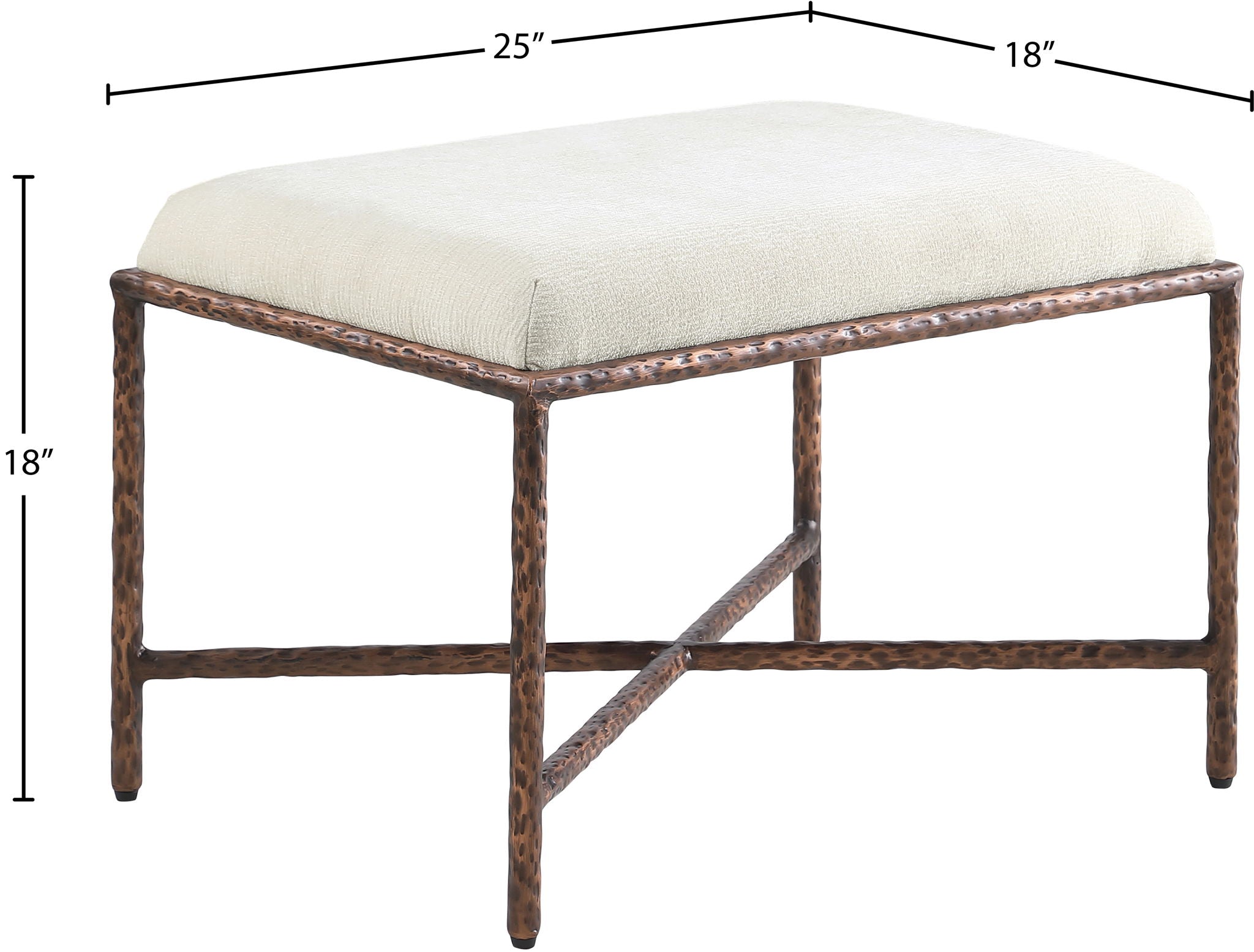 Valley - Bench With Bronze Frame