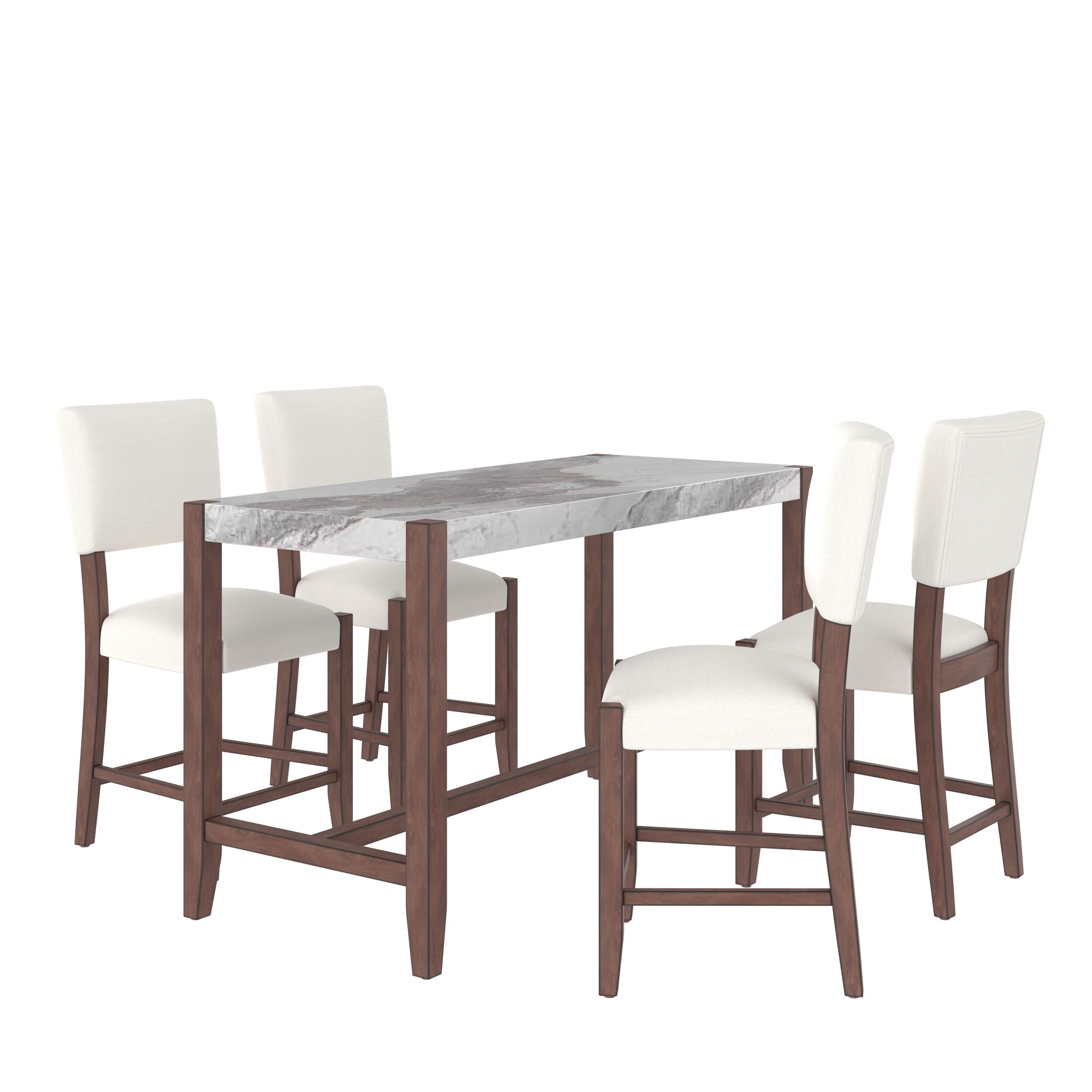 Mid Century Modern Bar Stools, Upholstered Counter Chairs