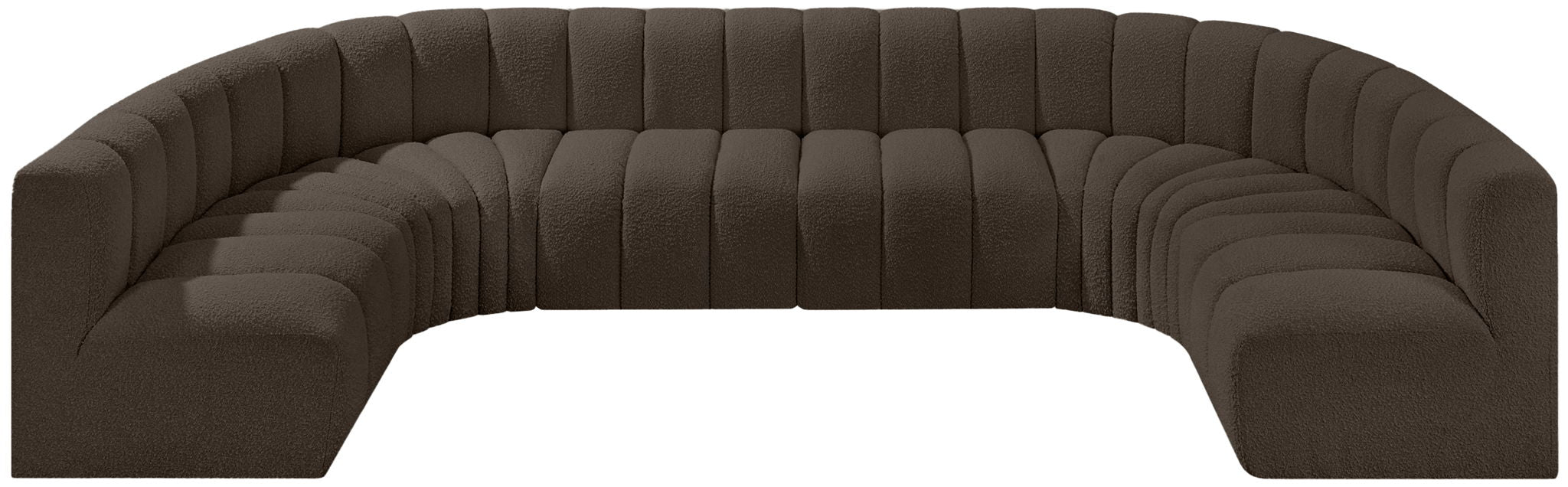 Arc - Boucle Fabric 8 Piece Modular Sofa