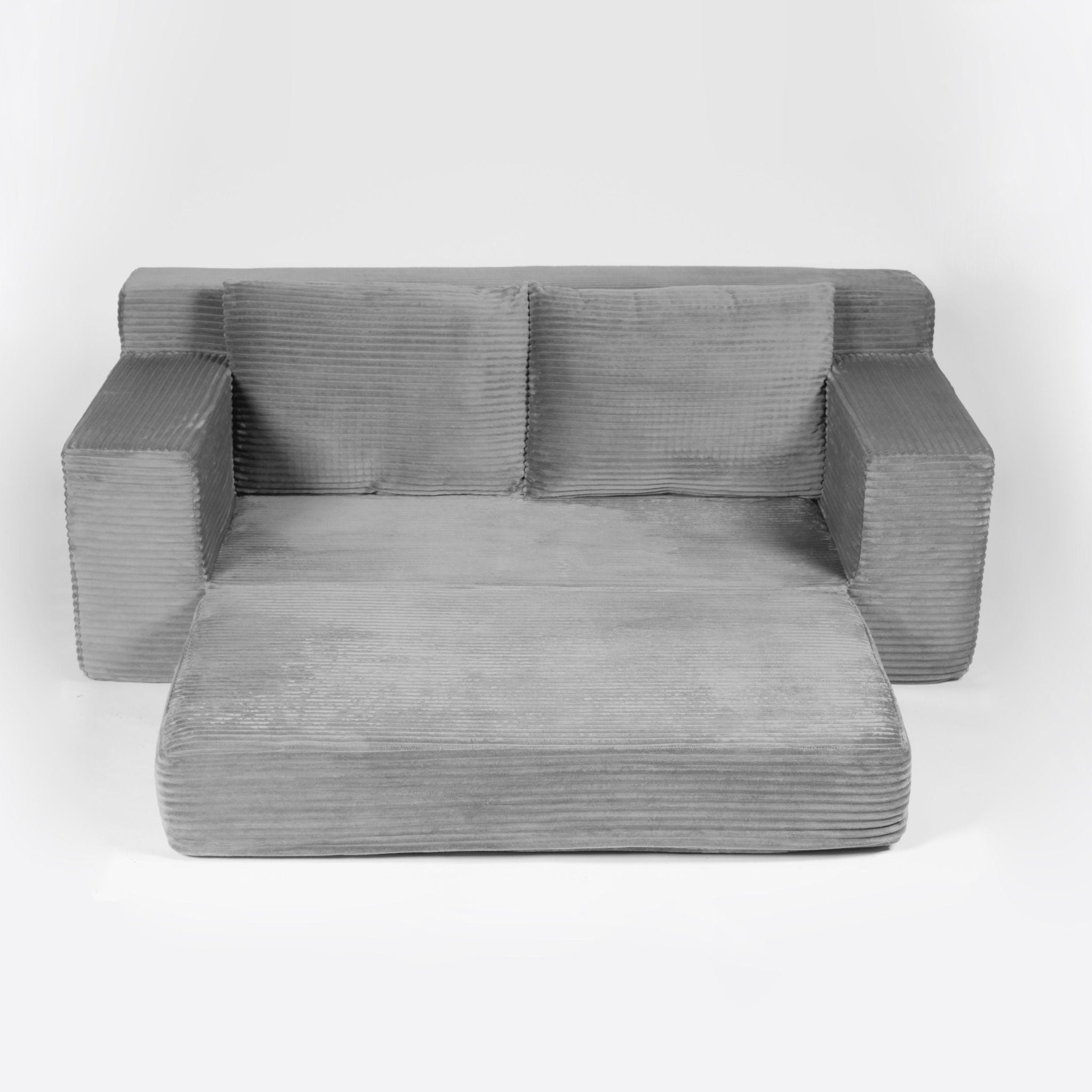 Comfortable Deep Seat Loveseat Sofa Bed, Reversible Cushion With Pillows