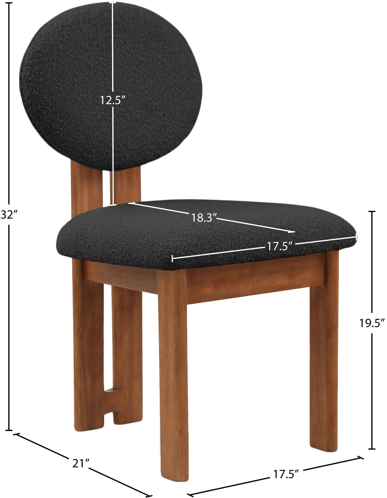 Napa - Dining Chair With Brown Legs (Set of 2)
