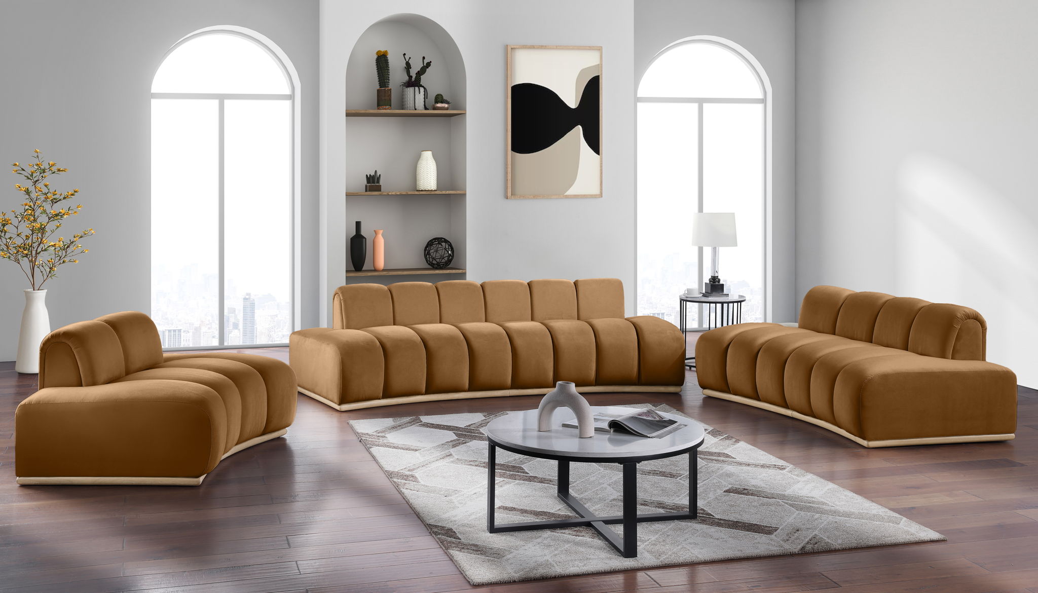 Jace - Sofa - Saddle