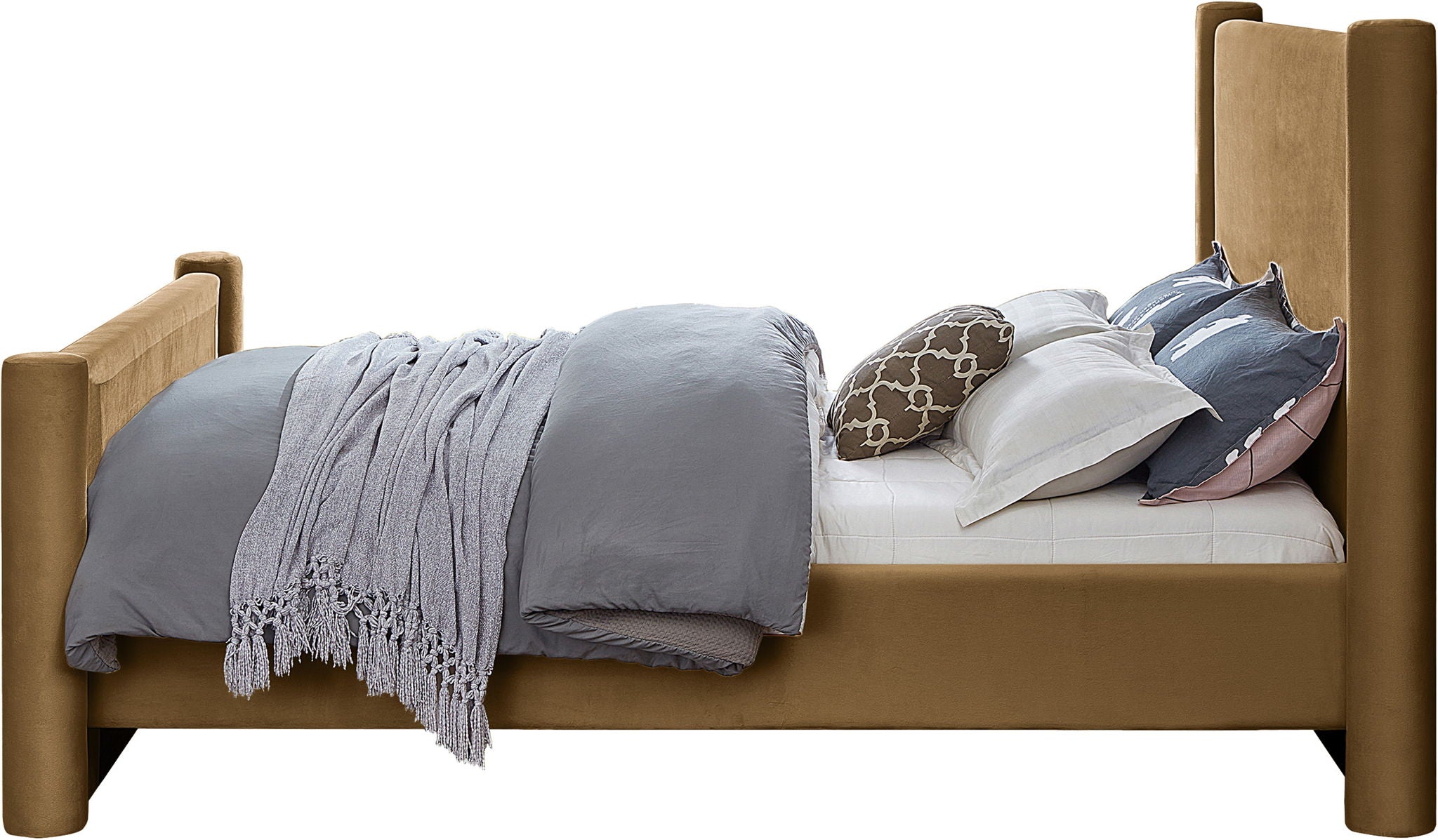 Elias - Velvet Upholstered Bed