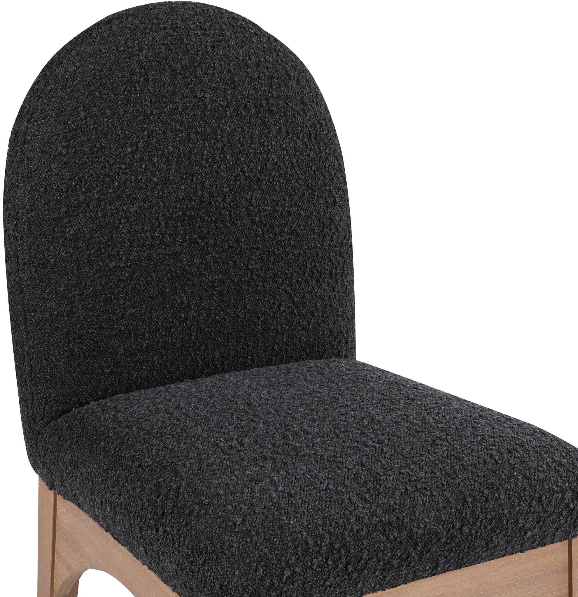 Waldorf - Boucle Dining Side Chair With Natural Legs