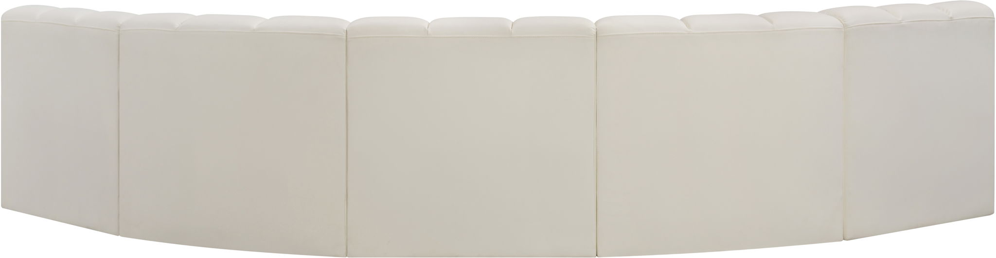 Arc - Faux Leather 5 Piece U-Shaped Modular Sofa