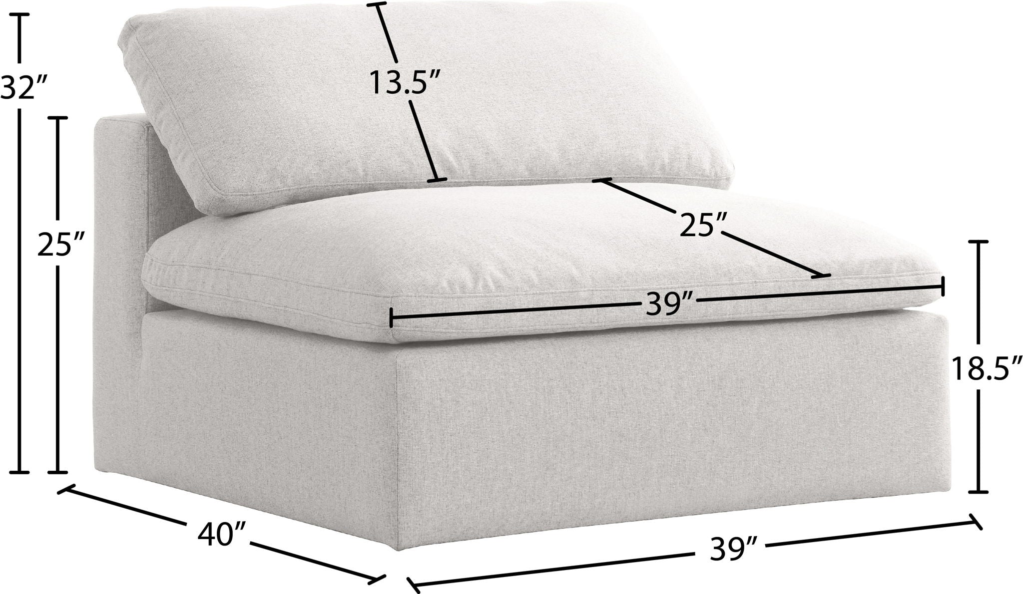Serene - Armless Chair