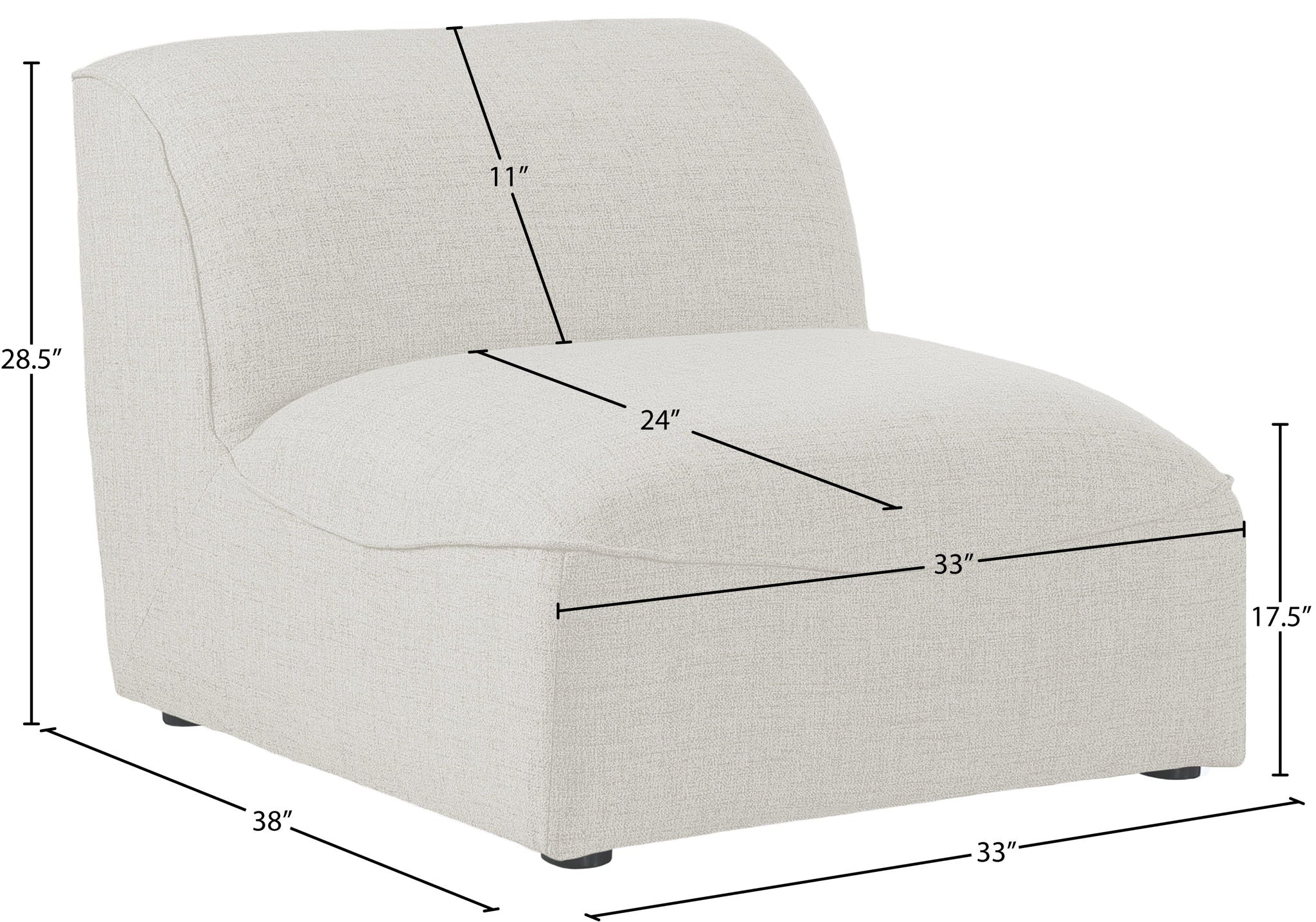 Miramar - Armless Chair