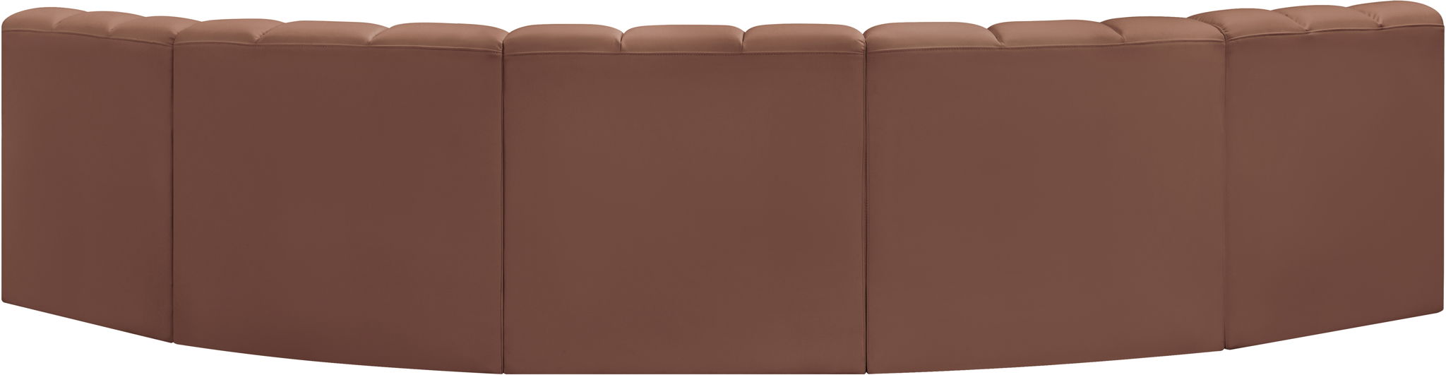 Arc - Faux Leather 5 Piece U-Shaped Modular Sofa