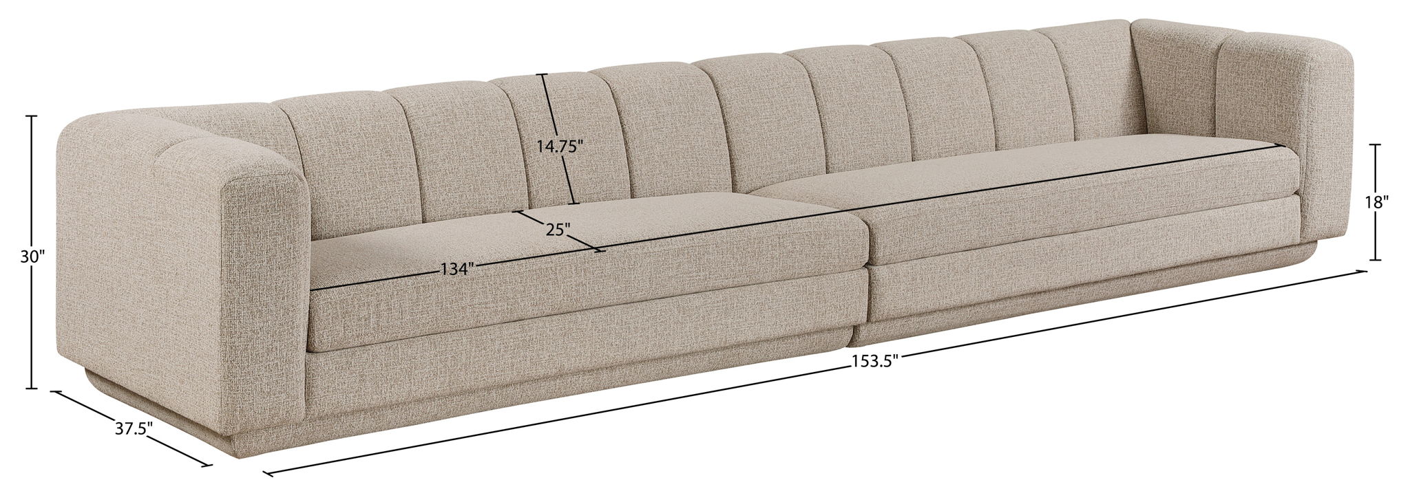 Modari - Sectional - Beige