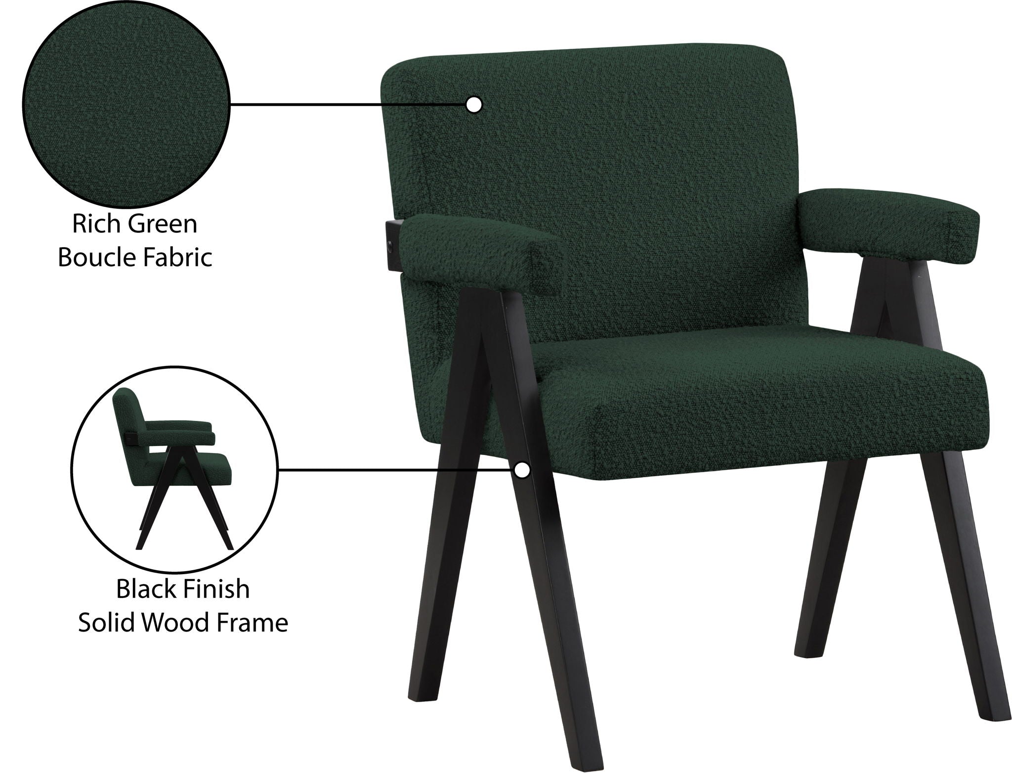 Woodloch - Accent Chair With Black Frame