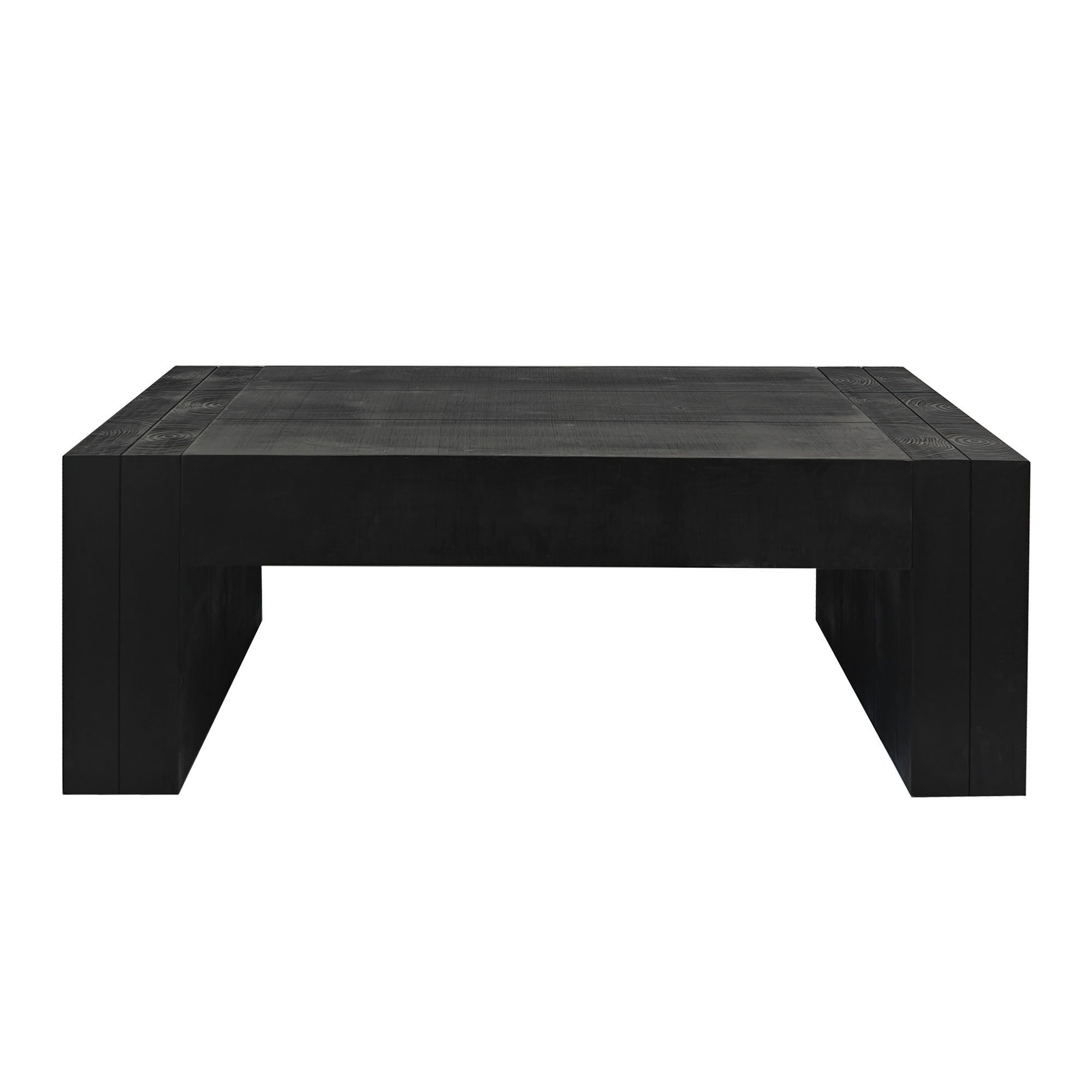 Modern Farmhouse Living Room Block Leg Coffee Table