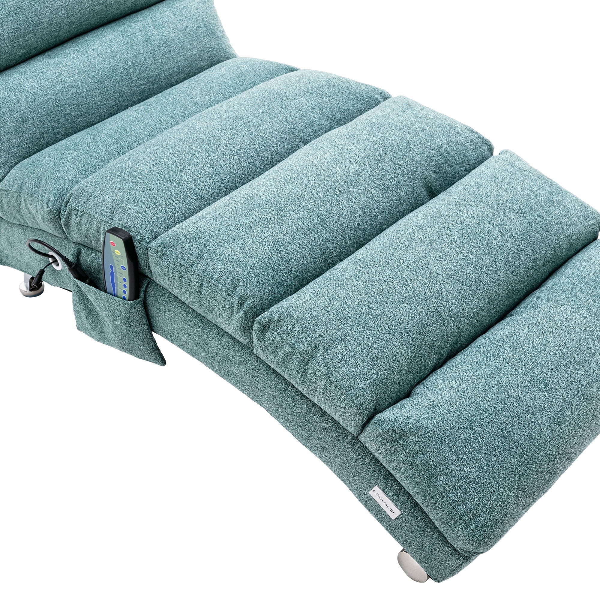Massage Chaise Lounge Indoor With Remote Control, Ergonomic Electric Massage Lounger