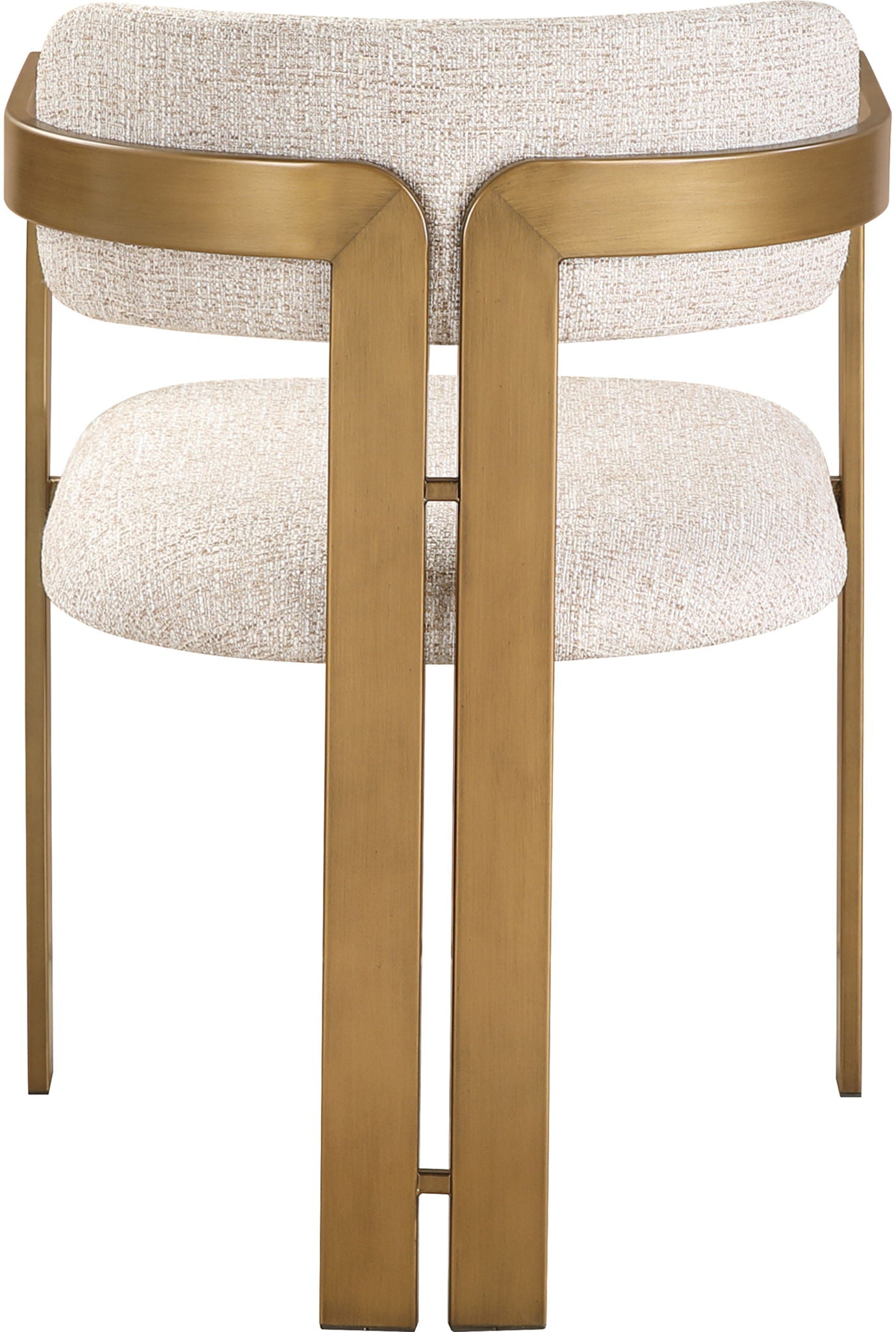 Aurum - Linen Textured Fabric Upholstered Dining Chair (Set of 2)