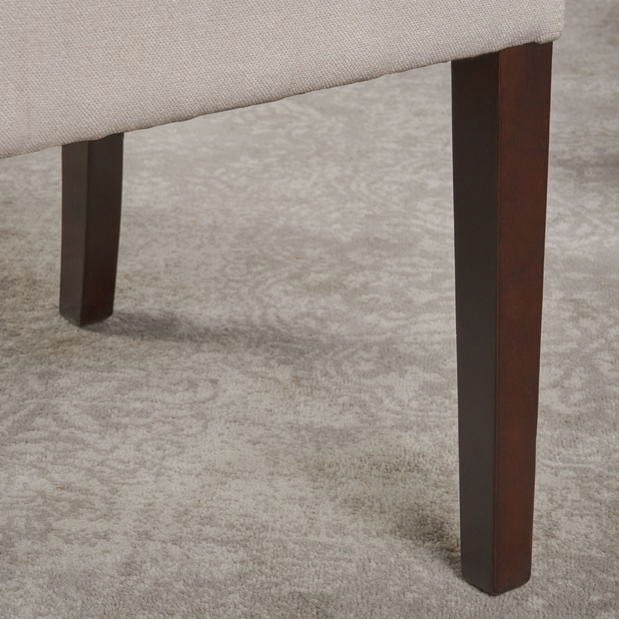 Modern Wingback Dining Chair (Set of 2) With Upholstered - Ivory