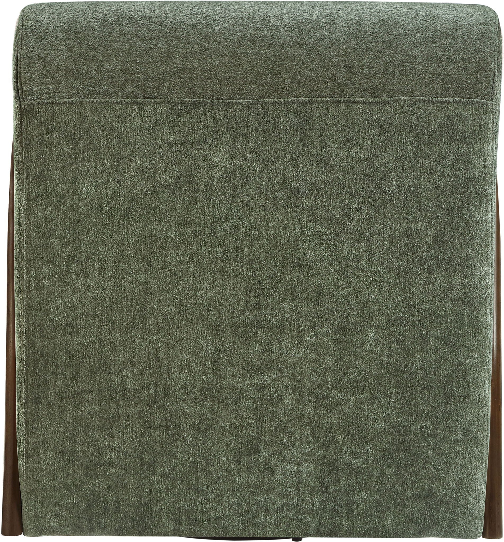 Neria - Chenille Fabric Upholstered Swivel Accent Chair - Painted Brown Base