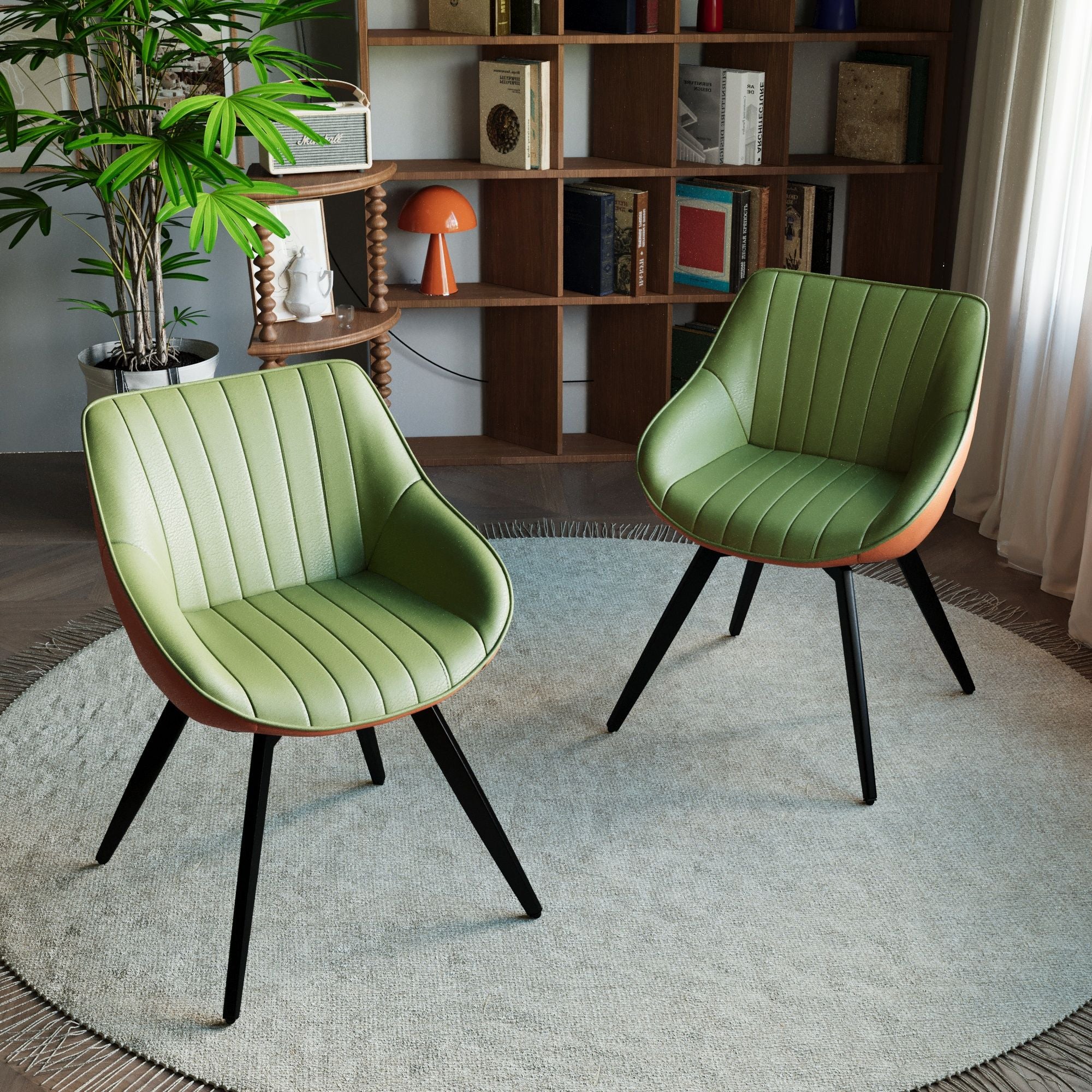 Modern Medieval Kitchen Dining Chair With 360 ° Rotation