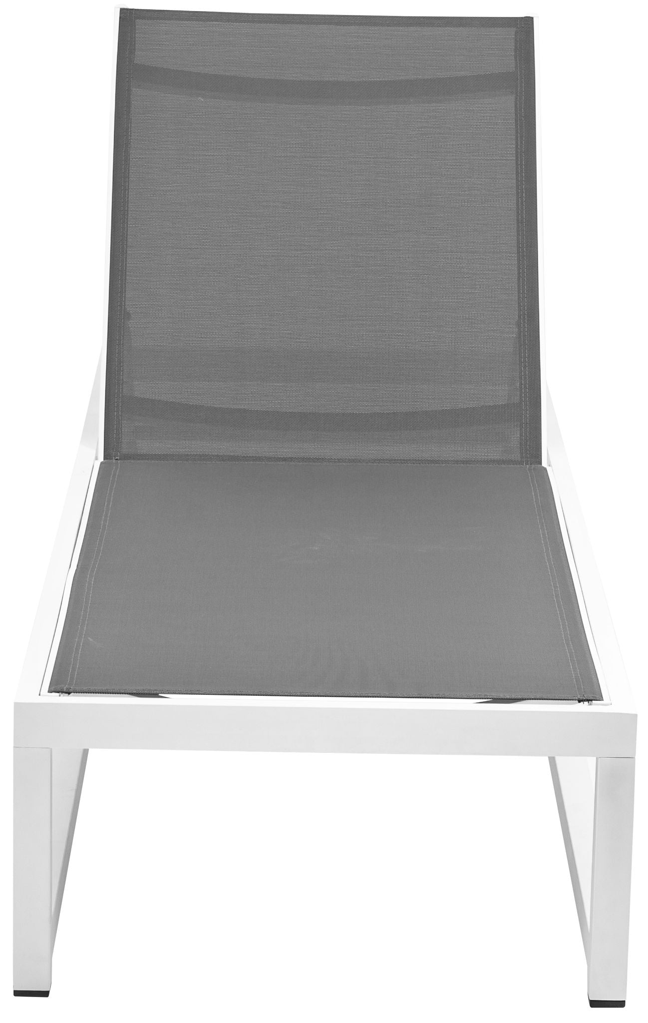 Maldives - Water Resistant Outdoor Patio Adjustable Sun Chaise Lounge Chair With White Base