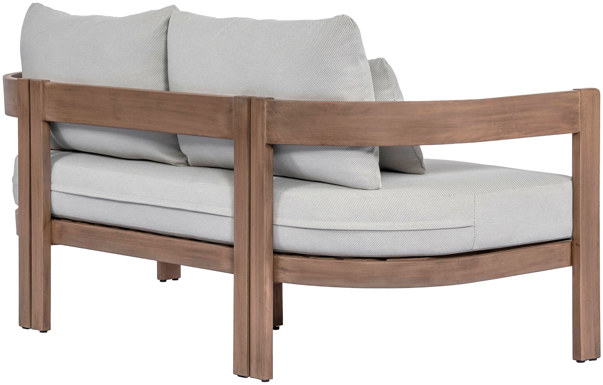 Newport - Water Resistant Fabric 65" Upholstered Outdoor Patio Loveseat