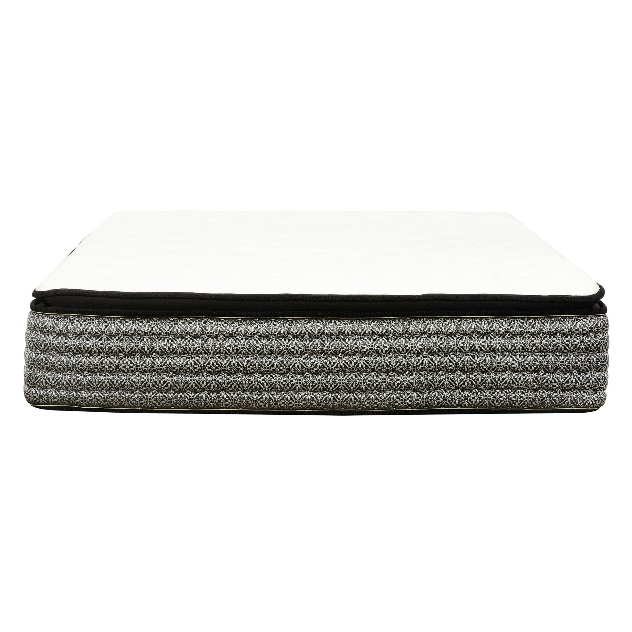 14" Premium Hybrid Mattress In A Box Plush Gel Memory Foam Top With Cooling Technology - Gray / White - Queen