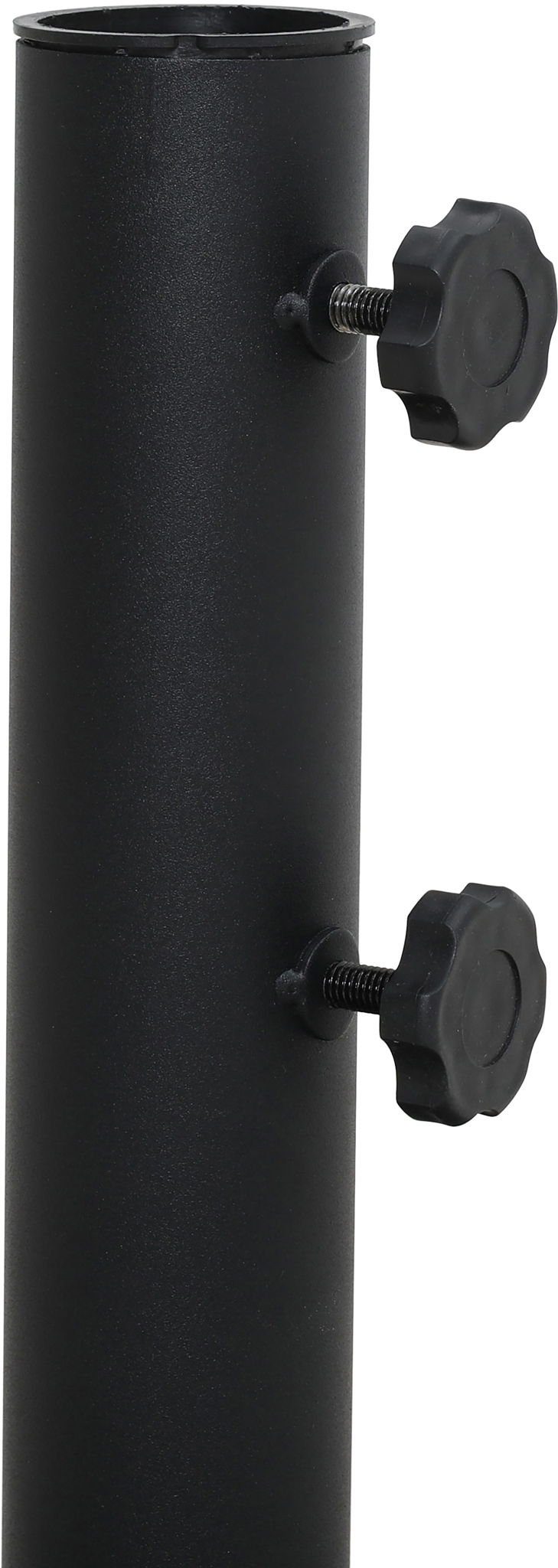 Amalfi - Patio Umbrella - Black Base / Black Pole