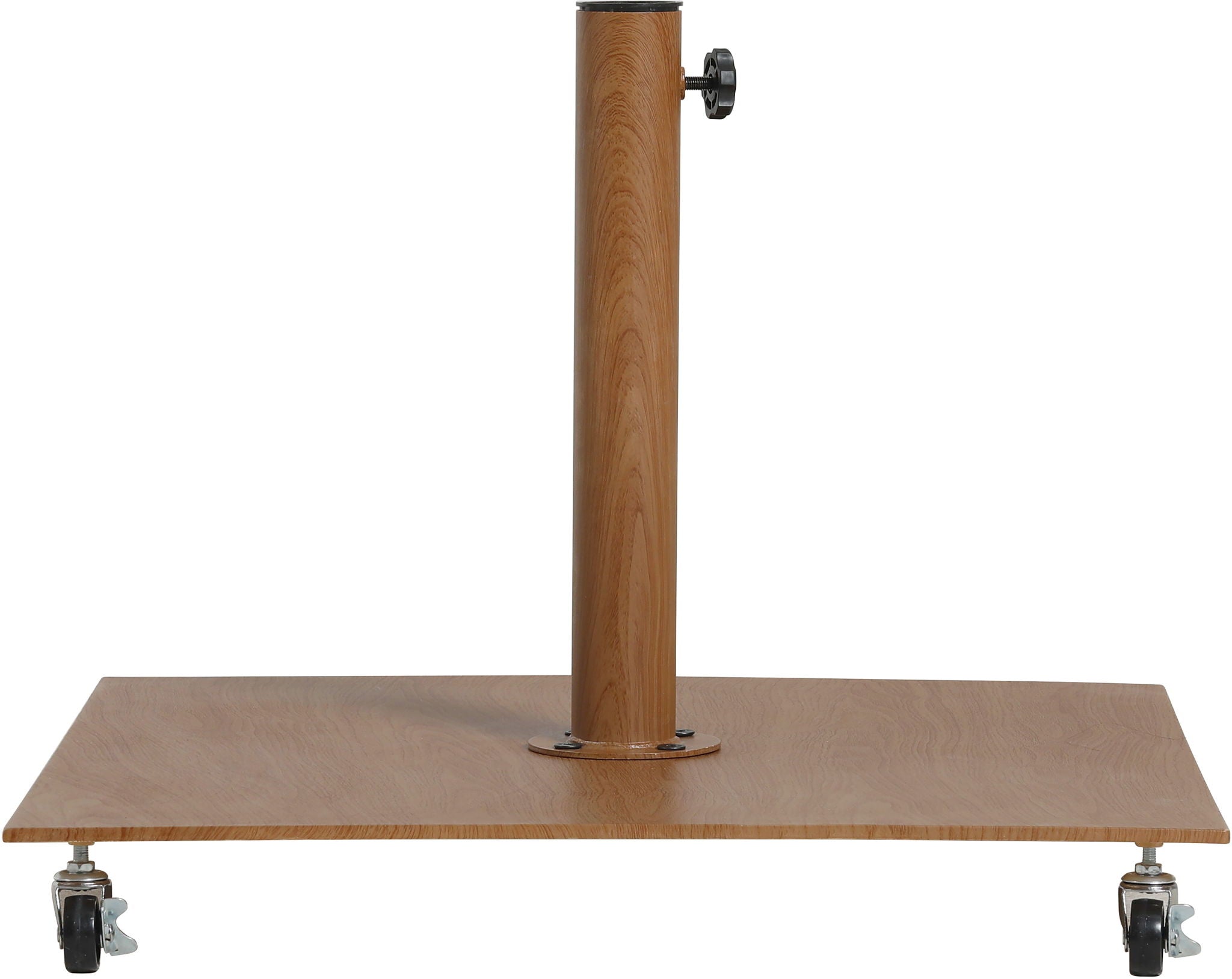 Fiji - Aluminum Patio Umbrella With Square Teak Base
