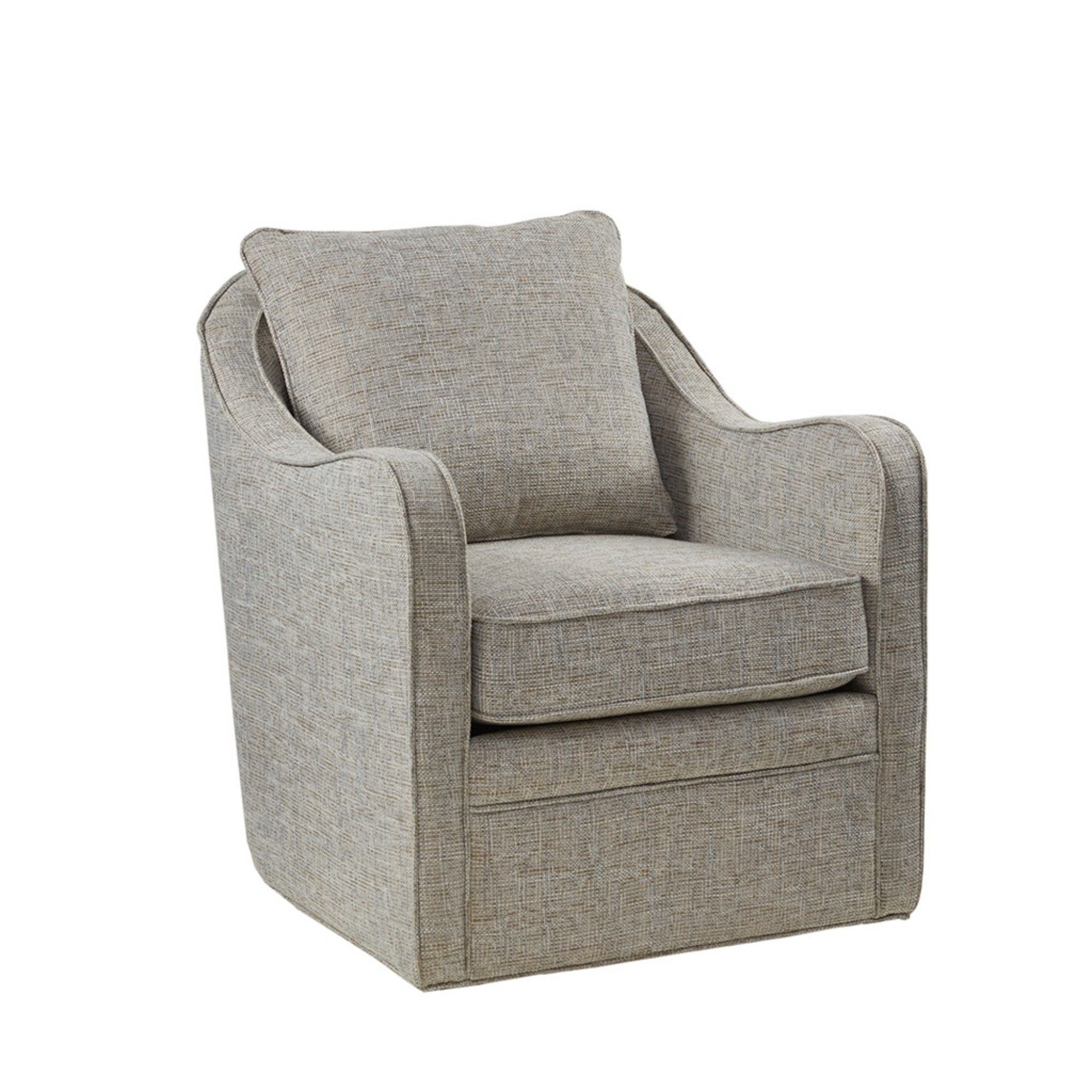 Wide Seat Arm Chair With 360 Degree Rotation