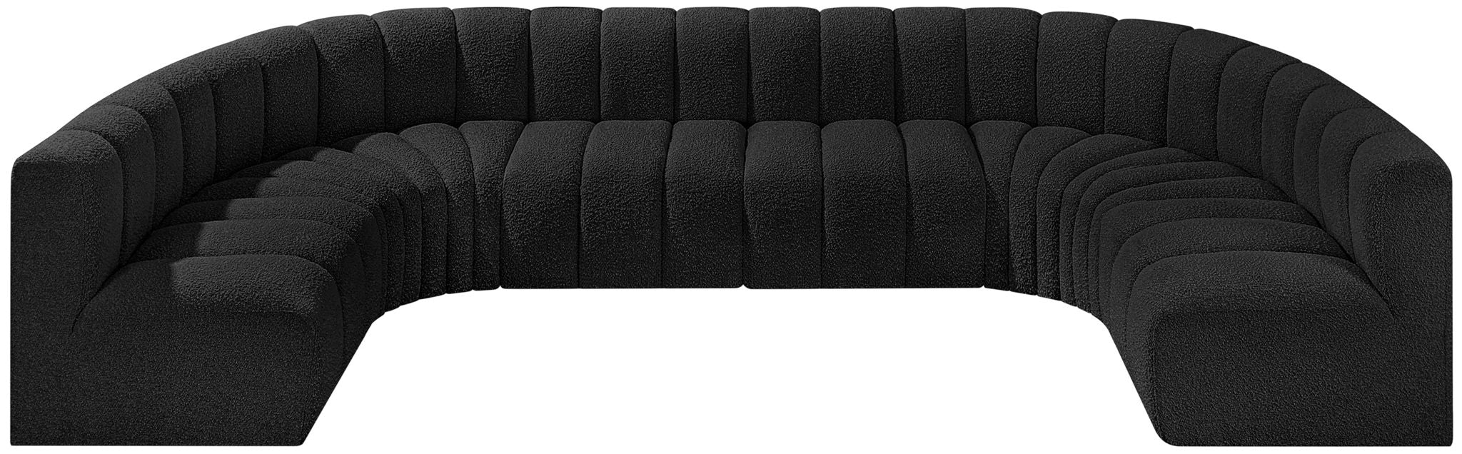 Arc - Boucle Fabric 8 Piece Modular Sofa