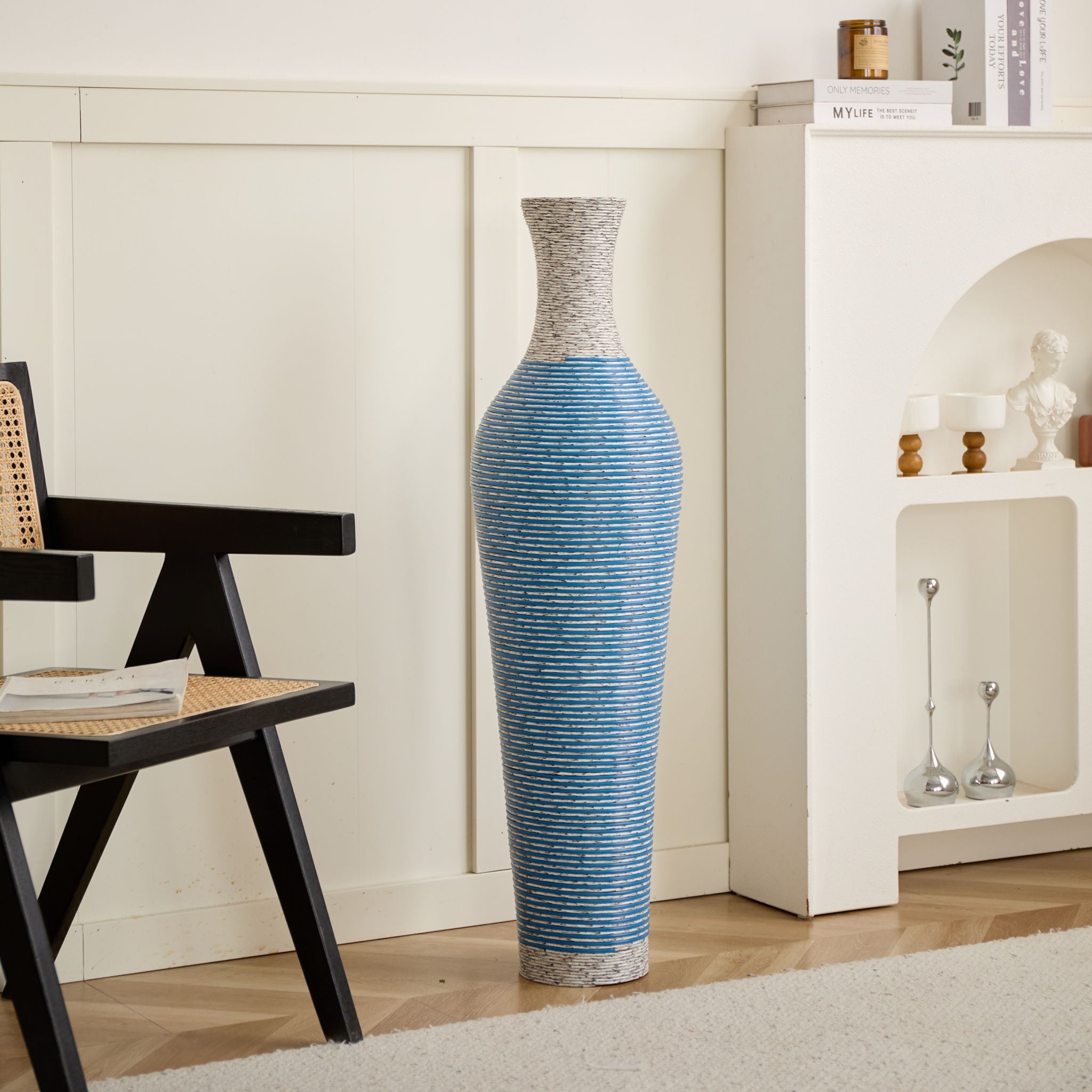 Classic And Neat Floor Vase, High Independent Flower Stand (Set of 3)