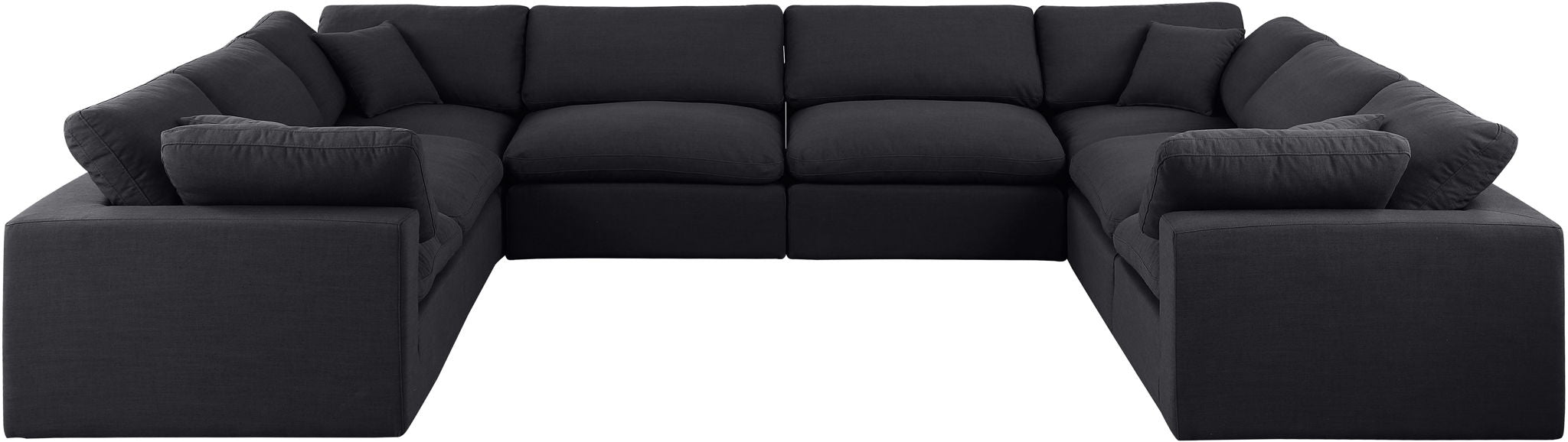 Comfy - 8 Piece Linen Modular Sectional