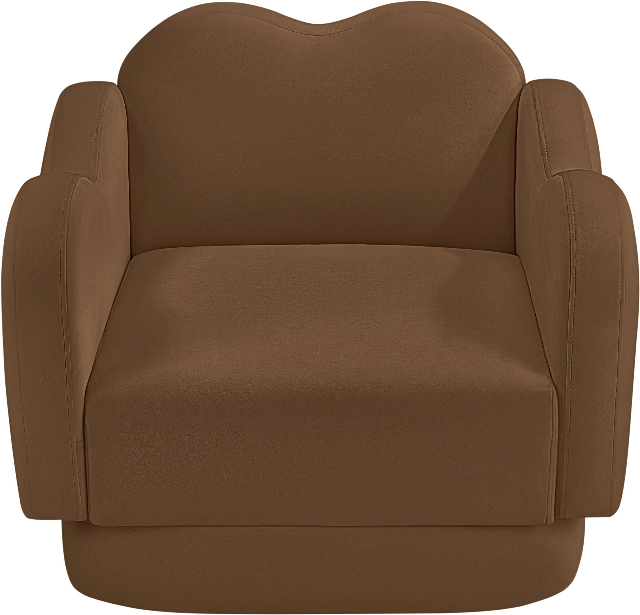 Bloom - Velvet Chair - Saddle